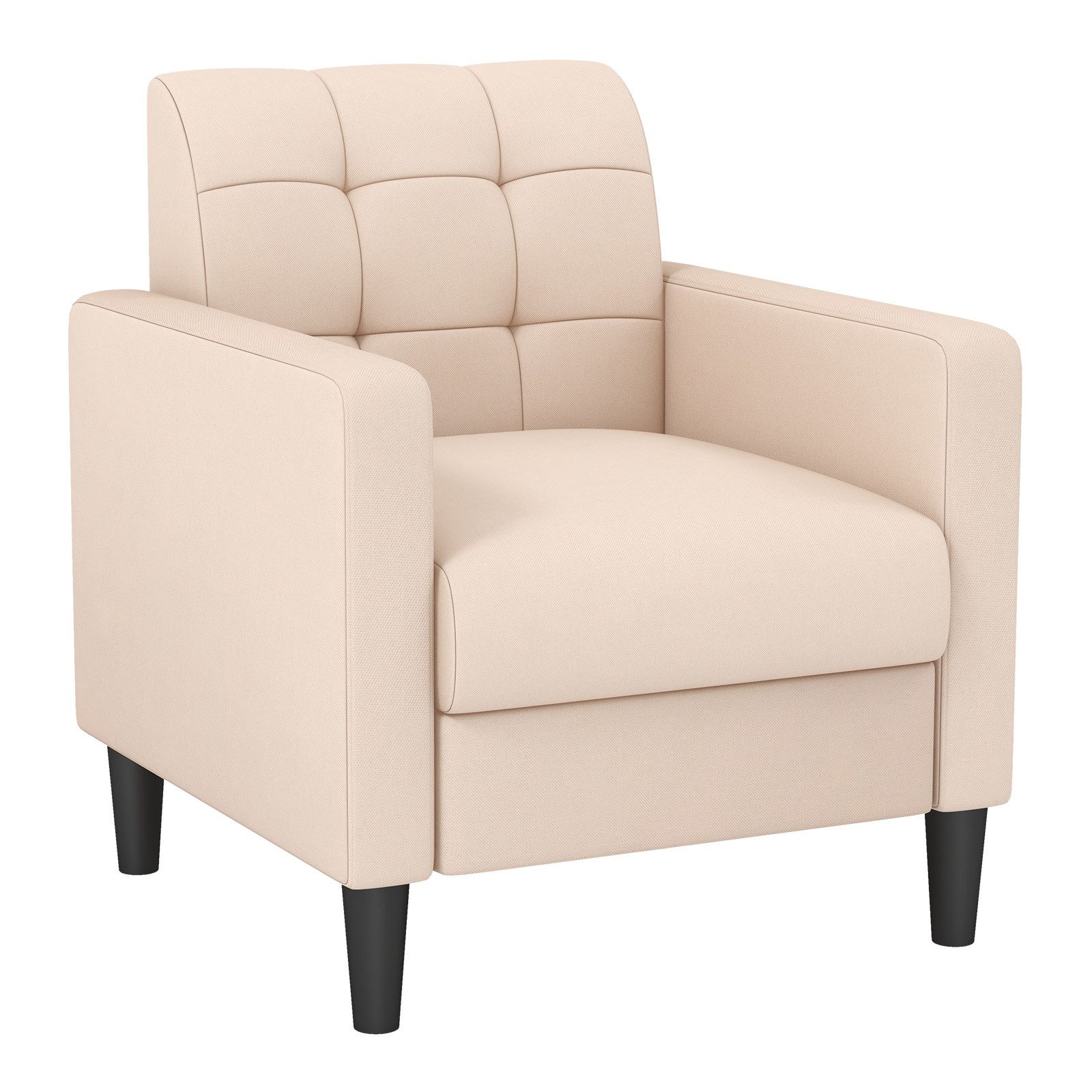 COSTWAY Relaxsessel, modern, aus Samt, gepolstert, mit getufteter Rückenleh günstig online kaufen