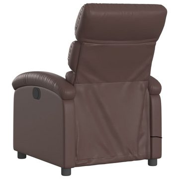 vidaXL Sessel Massagesessel Braun Kunstleder (1-St)