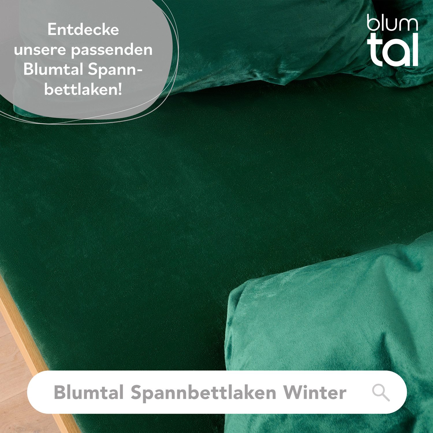 Blumtal Bettwäsche Cashmere-Touch Plüsch, warme Winterbettwäsche + Kopfkissenbezug – Bild 4 von 5