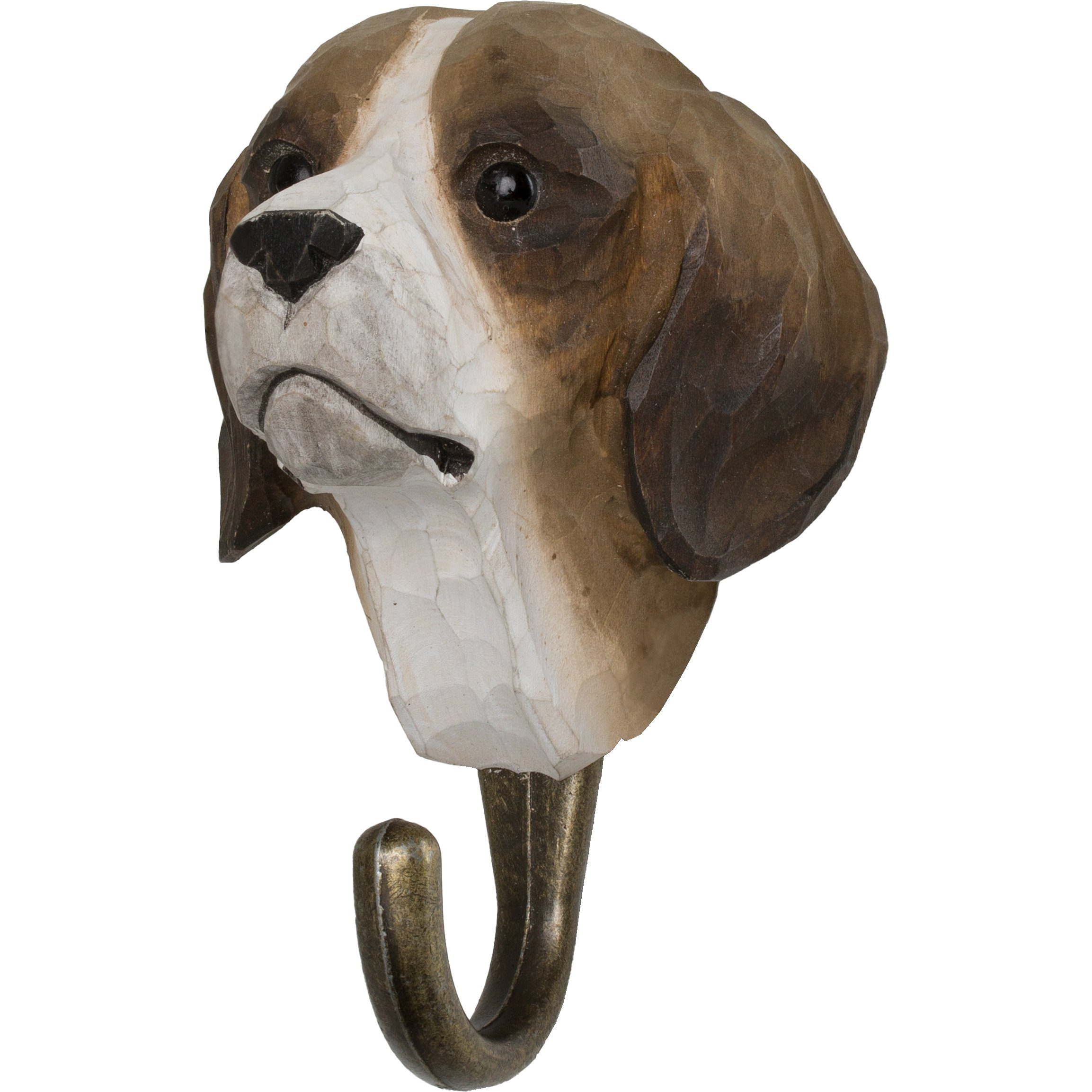 Wildlife Garden Kleiderhaken Kleiderhaken aus Holz - Hund, Tierkopf