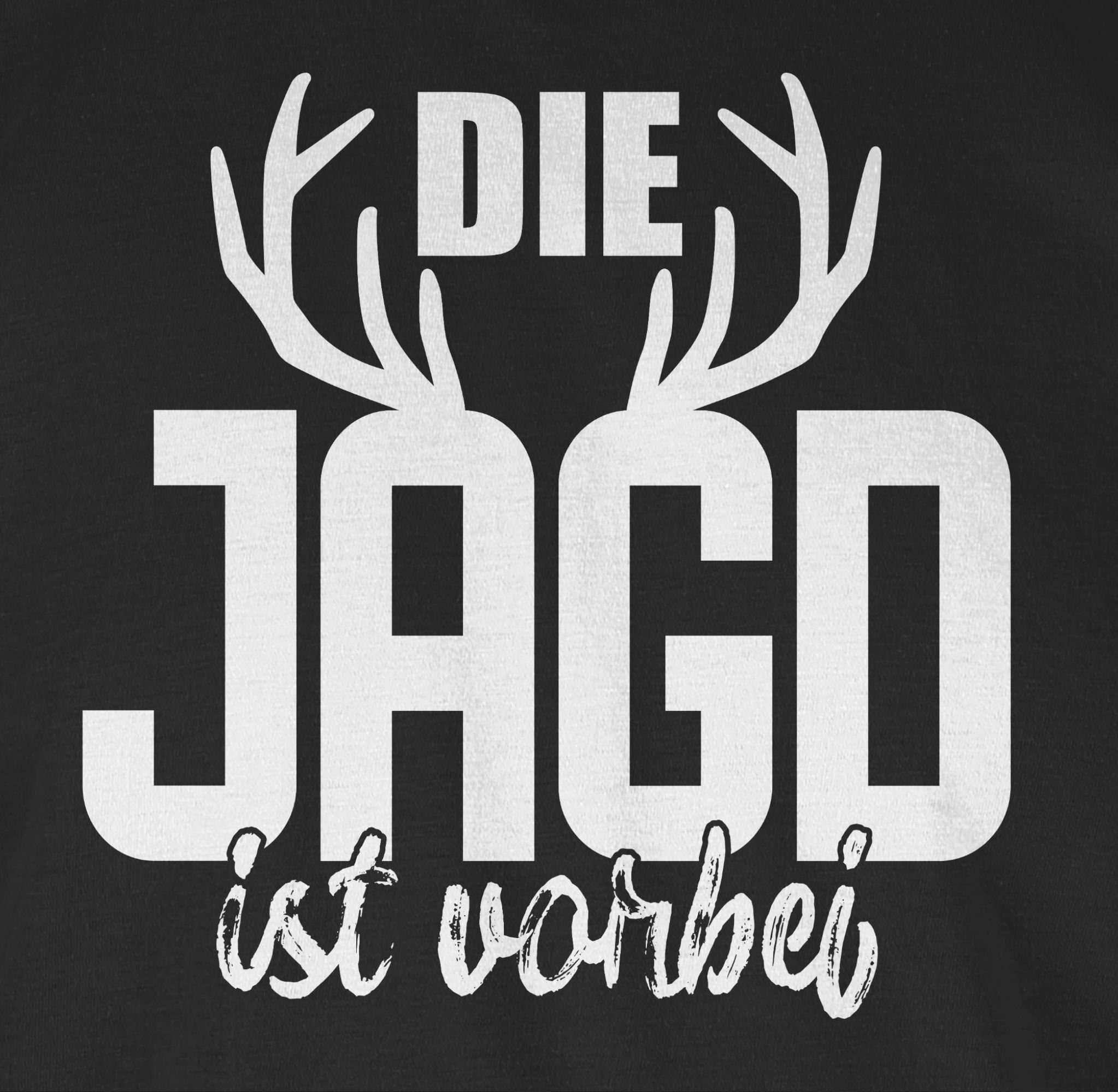 T-Shirt Shirtracer JGA Männer Jagd Schwarz Die 02 ist vorbei