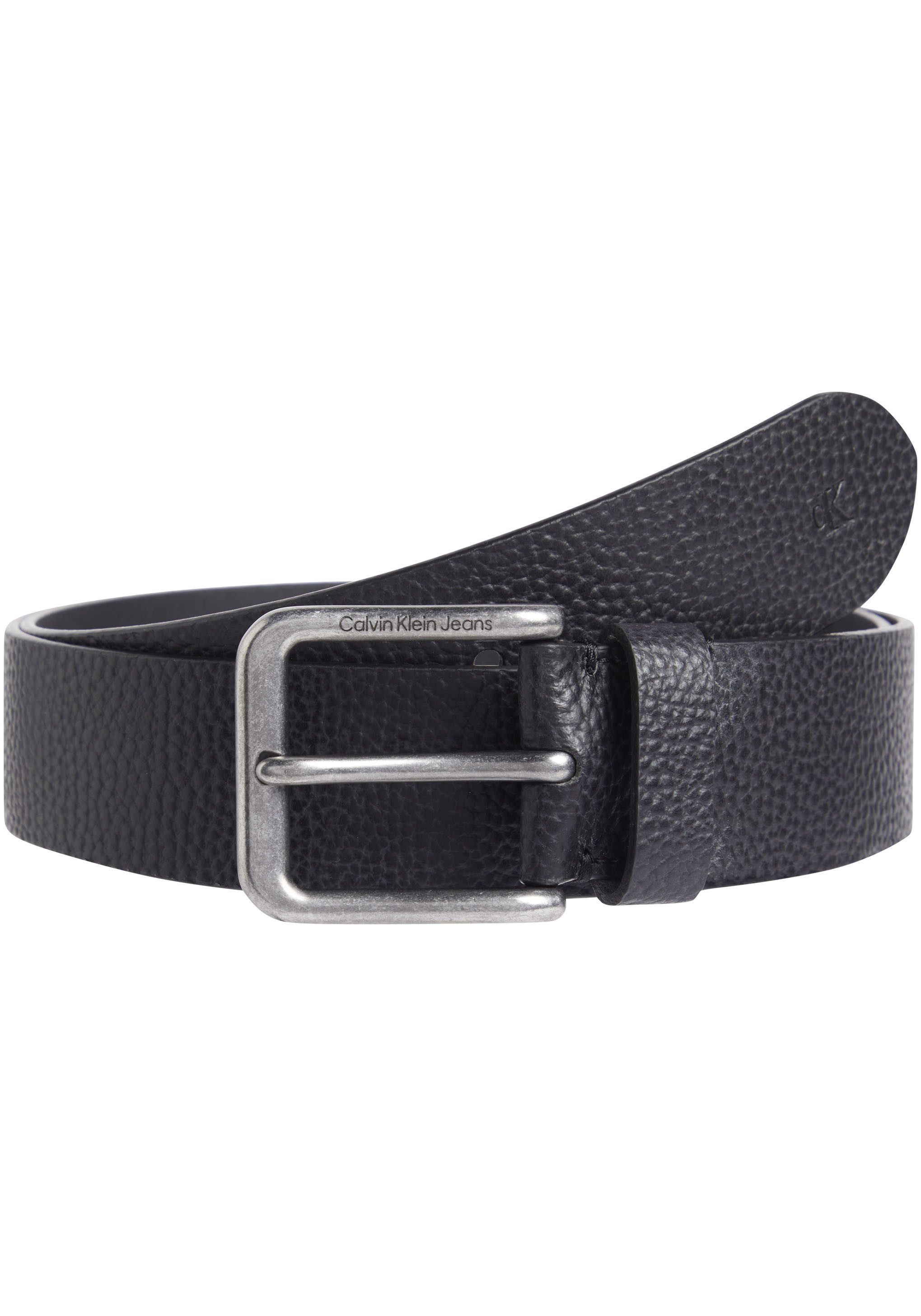 Calvin Klein Jeans Ledergürtel CLASSIC RO LTHR BELT 40MM mit Logoprägung