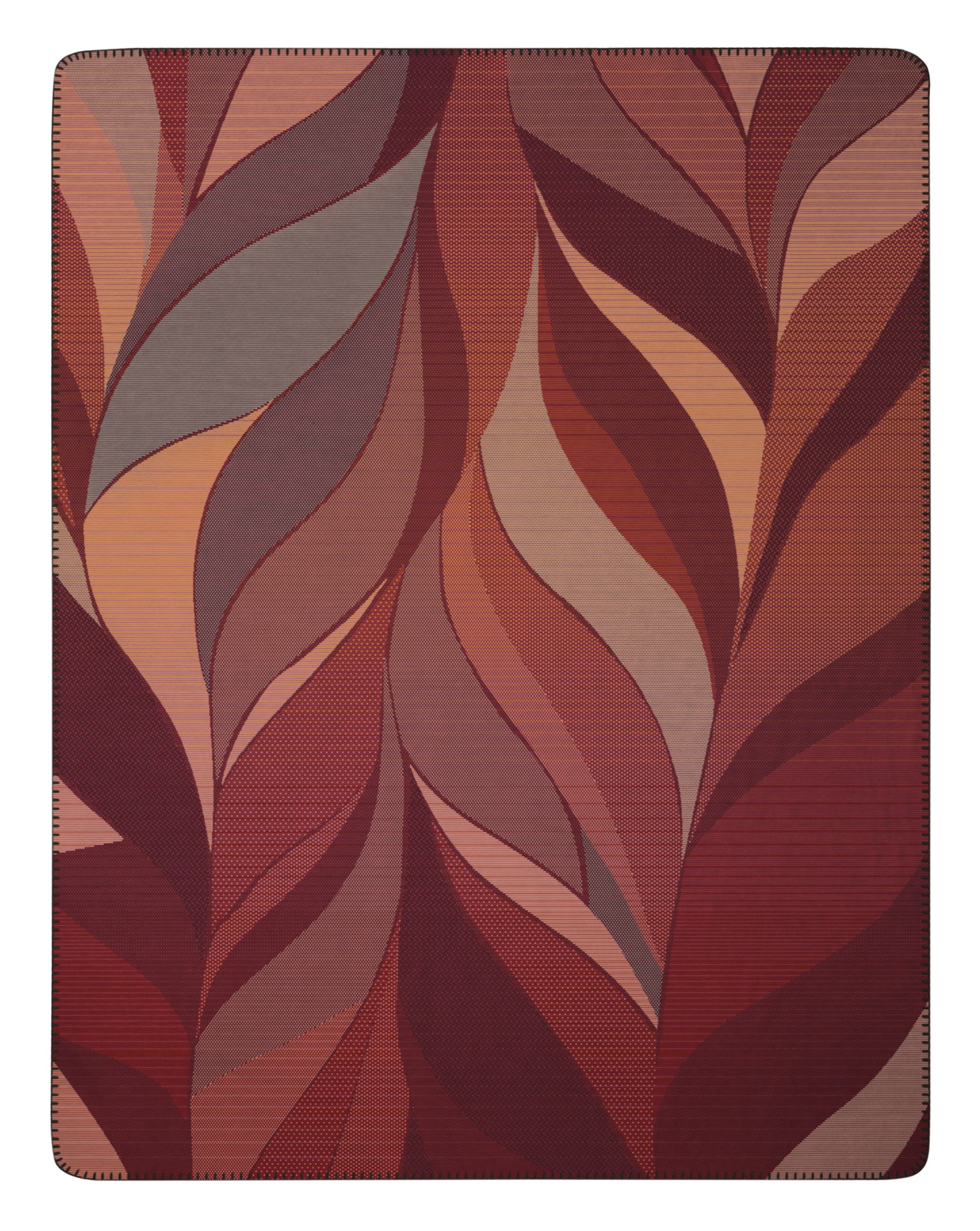 Wohndecke Autumn Ember mit geketteltem Zierstich, Biederlack, Made in Germa günstig online kaufen