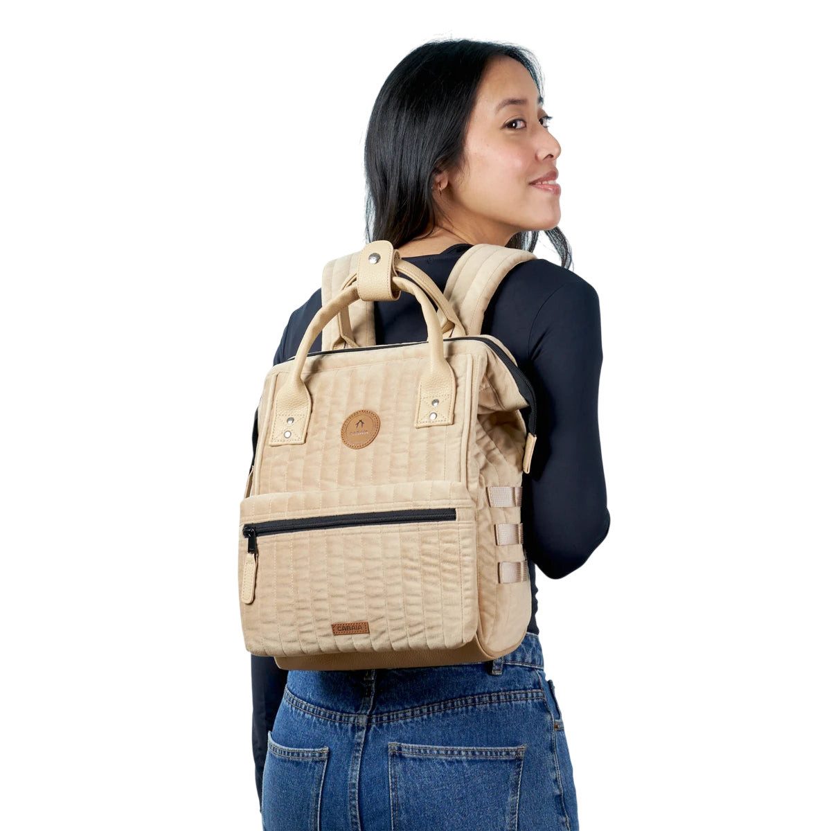 CABAIA Rucksack Guadalajara (Set, 3-tlg., inkl. 2 auswechselbaren Vordertaschen), Tagesrucksack mit austauschbaren Vordertaschen