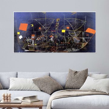 Posterlounge Poster Paul Klee, Das Abenteuerschiff, Badezimmer Maritim Malerei