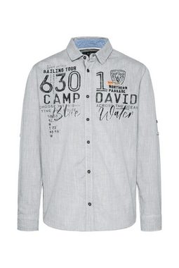 CAMP DAVID Langarmhemd mit Turn-up-Ärmel