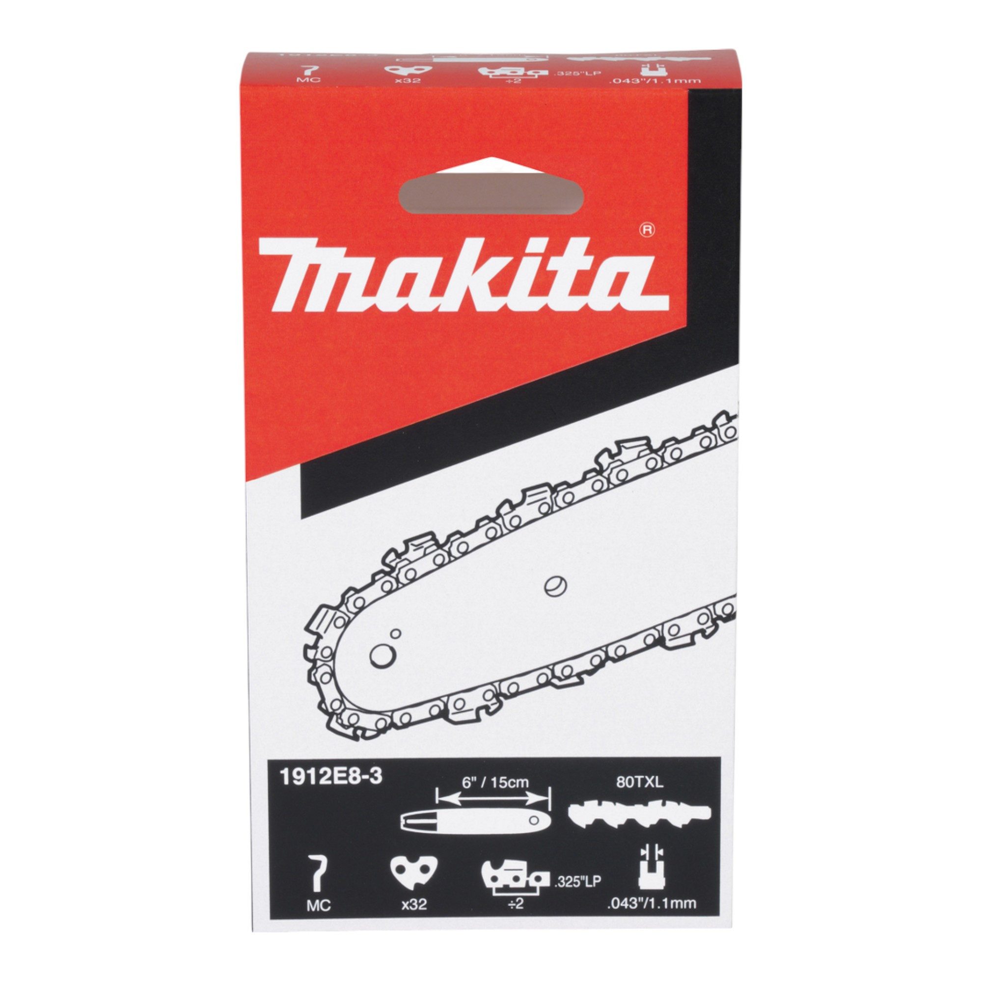 Makita Ersatzkette 80TXL Sägekette 15 cm 1,1 mm 32 TG 0.325" Speed Cut (1912E8-3) – Bild 2 von 3