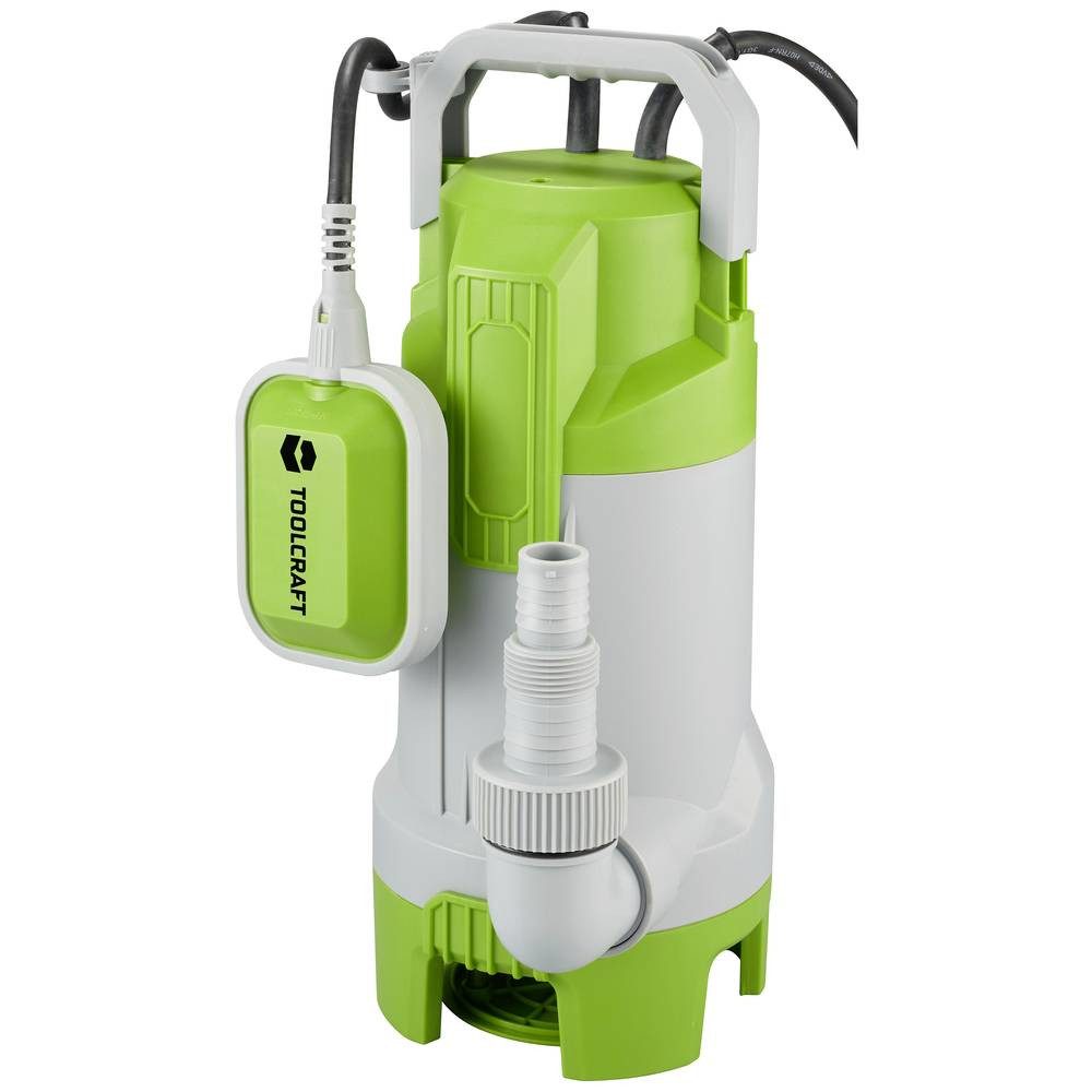 TOOLCRAFT Tauchpumpe Tauchpumpe für Schmutzwasser, mit Schwimmschalter, 550 W TO-9632058