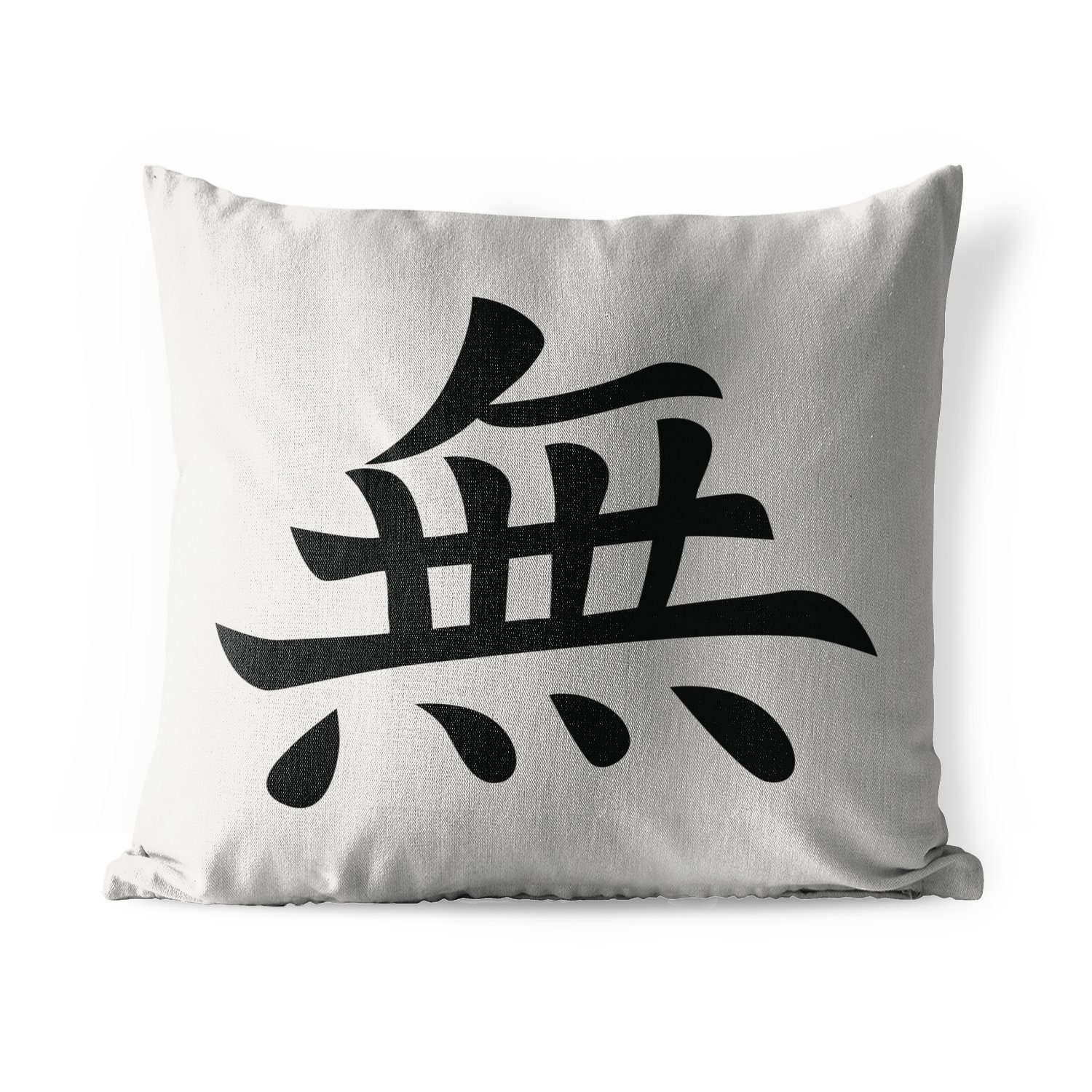 MuchoWow Dekokissen Chinesisches Zeichen für zen-artig, Kissenbezüge, Kissenhülle, Dekokissen, Dekokissenbezug, Outdoor