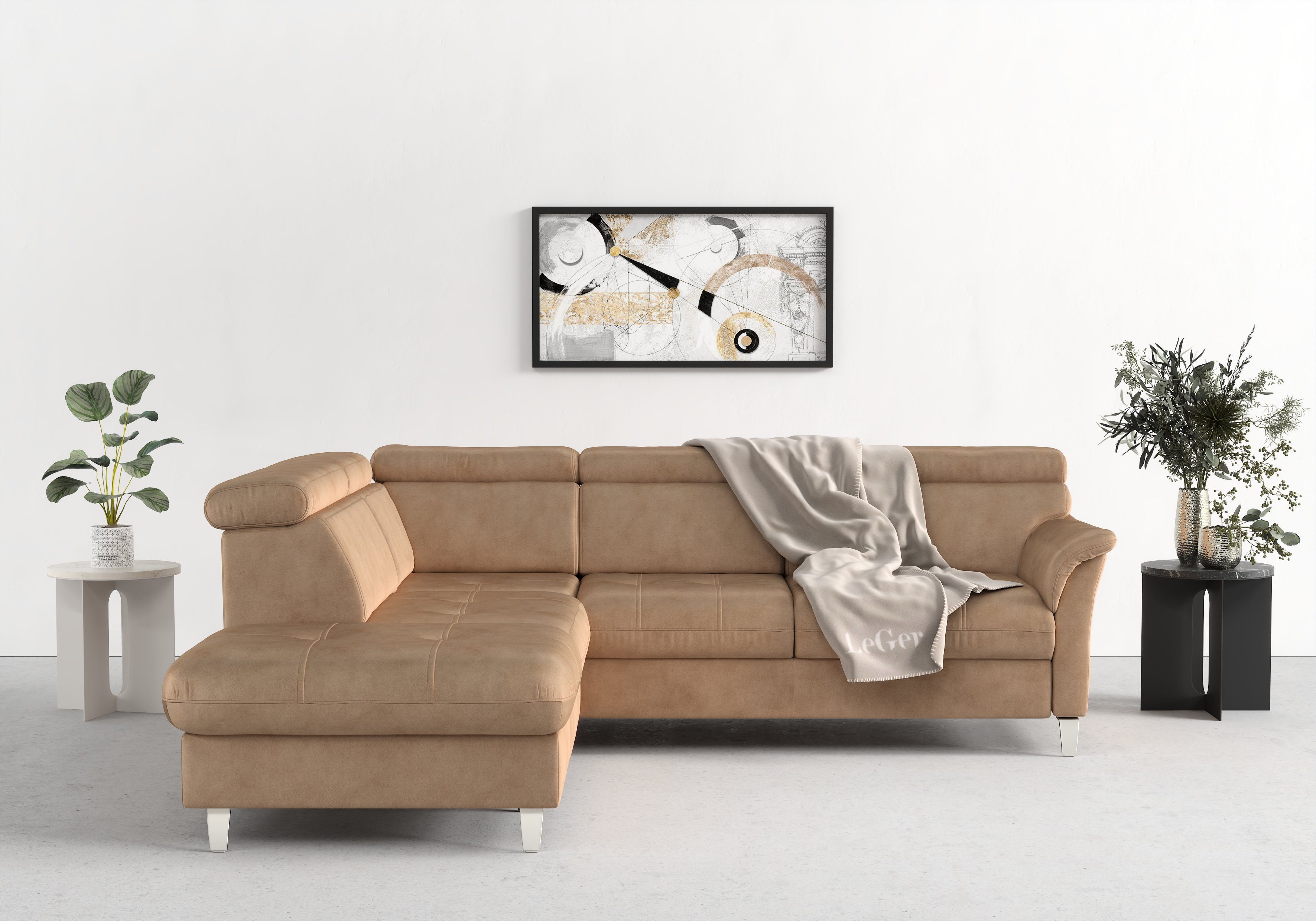 sit&more Ecksofa Marano L-Form, inklusive Kopfteilverstellung, günstig online kaufen