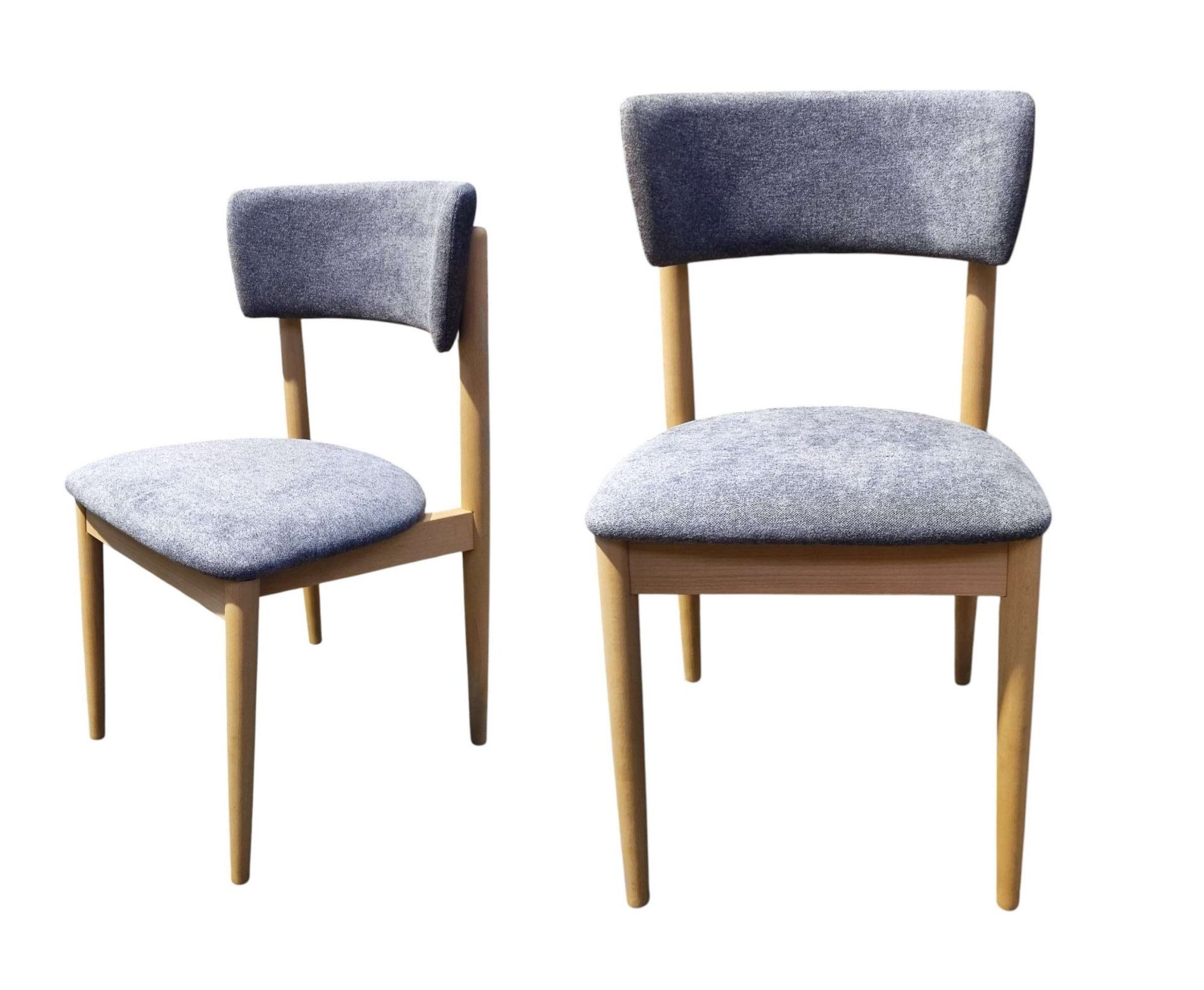 Home affaire Polsterstuhl Jan Esszimmerstuhl, Küchenstuhl, 4-Fußstuhl (2 St), Chenille, Massivholzbeine, Retro