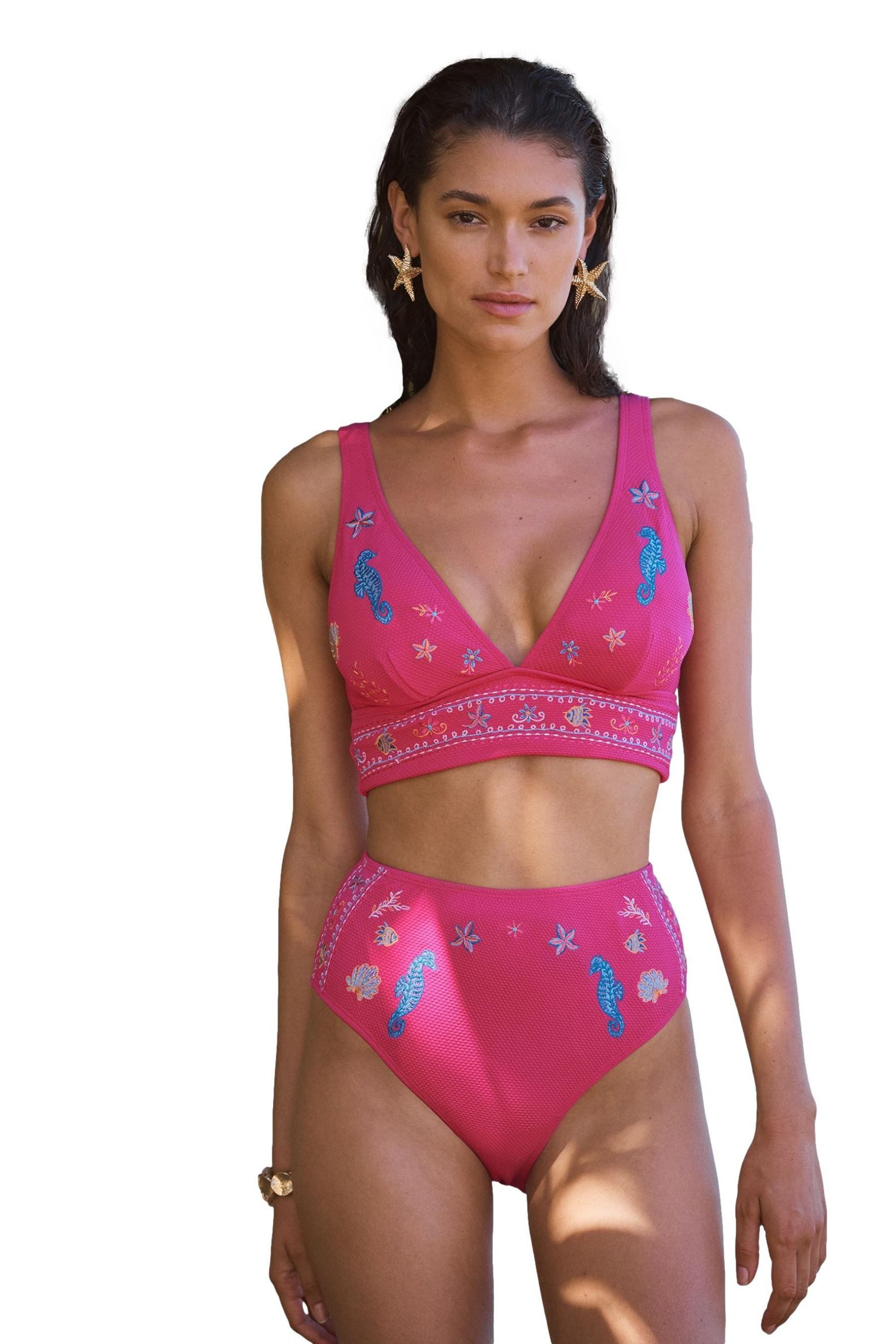 Love & Roses Highwaist-Bikini-Hose Love & Roses bauchformende Hochbund-Biki günstig online kaufen