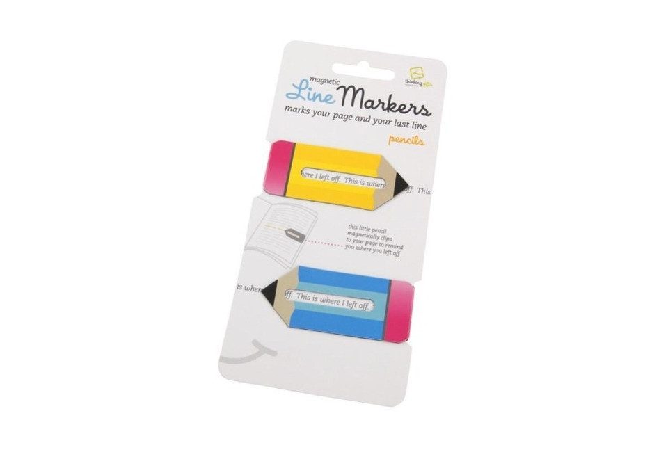 Lesezeichen Line Markers Pencils - Magnetische Lesezeichen 2er-Set
