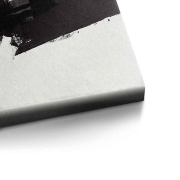 DOTCOMCANVAS® Leinwandbild Structure, Leinwandbild weiß schwarz moderne abstrakte Kunst Druck Wandbild