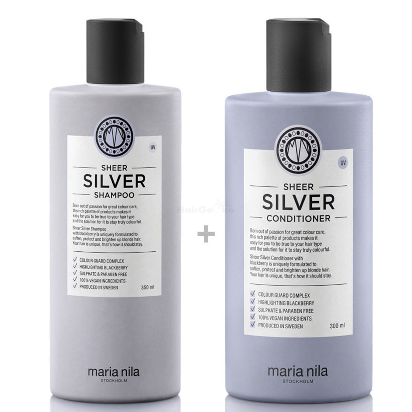Maria Nila Haarshampoo Maria Nila Sheer Silver Set - Shampoo 350 ml + Conditioner 300 ml