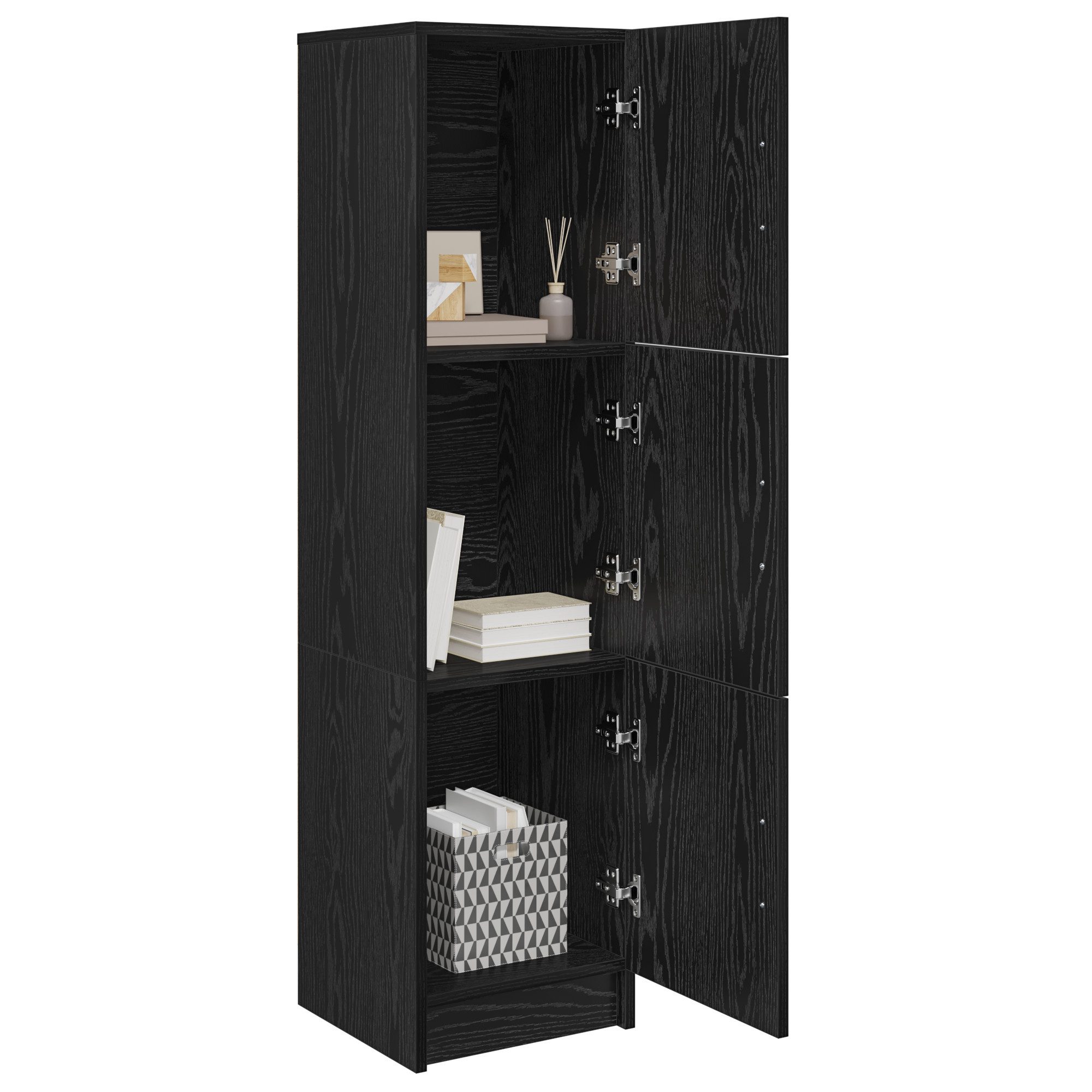 vidaXL Sideboard Schwarzes Eichen-Sideboard Schwarze Eiche günstig online kaufen