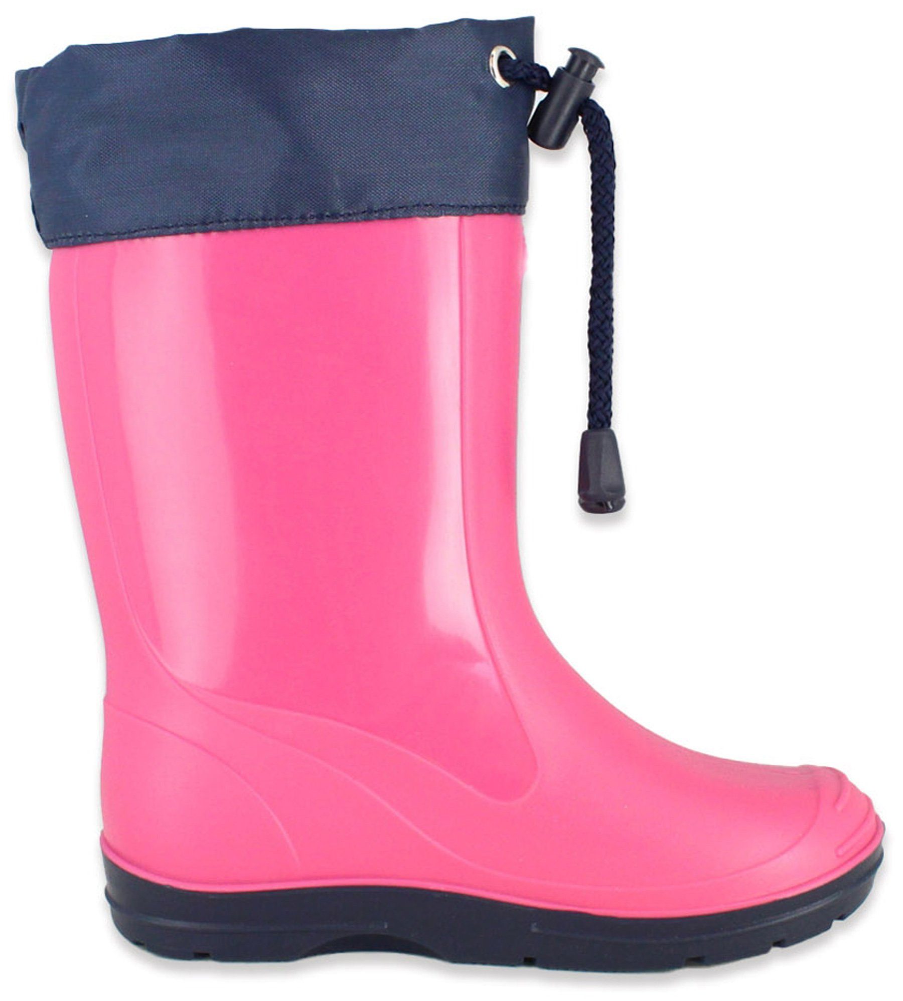 wasserdicht, vielen Gummistiefel in Allrounder, herausnehmbare Passform, pink Innensohle und erhältlich) (für Mädchen, Farben Regenstiefel schmale robuster und Jungen Größen Beck