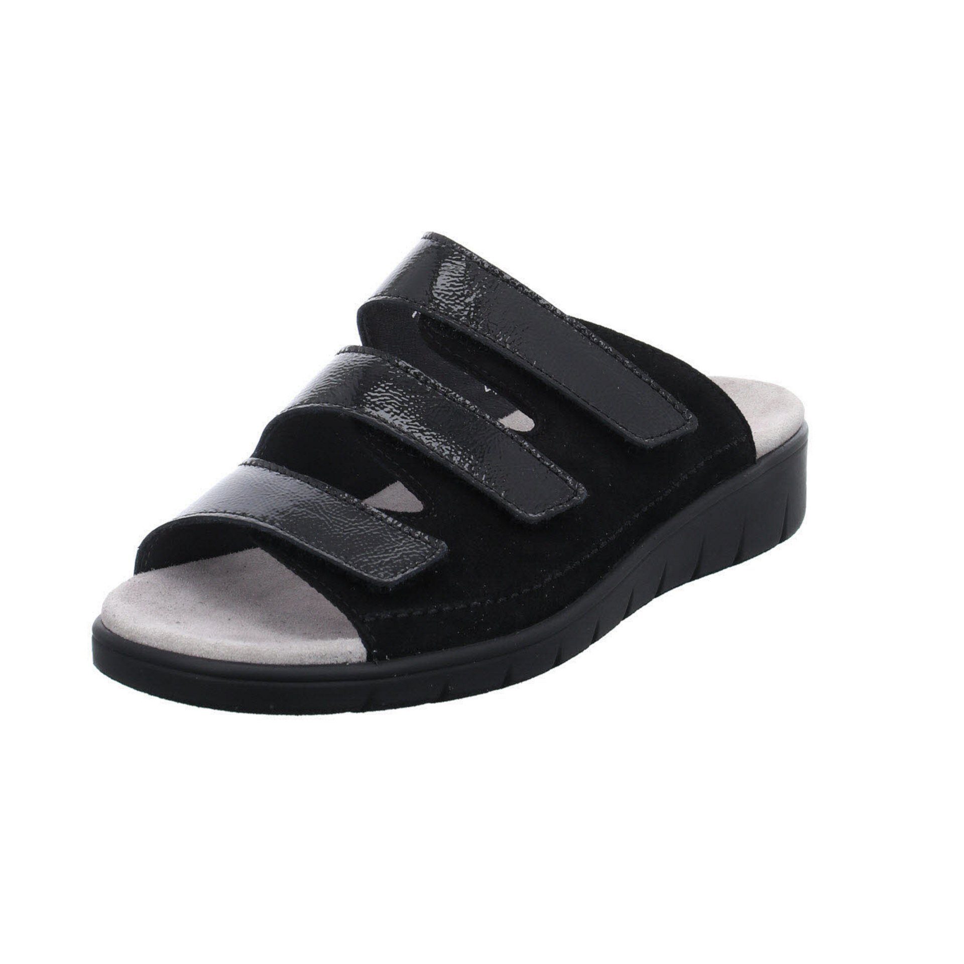 Semler Damen Pantoletten Sandalen Dunja Pantolette Hausschuh Lederkombination