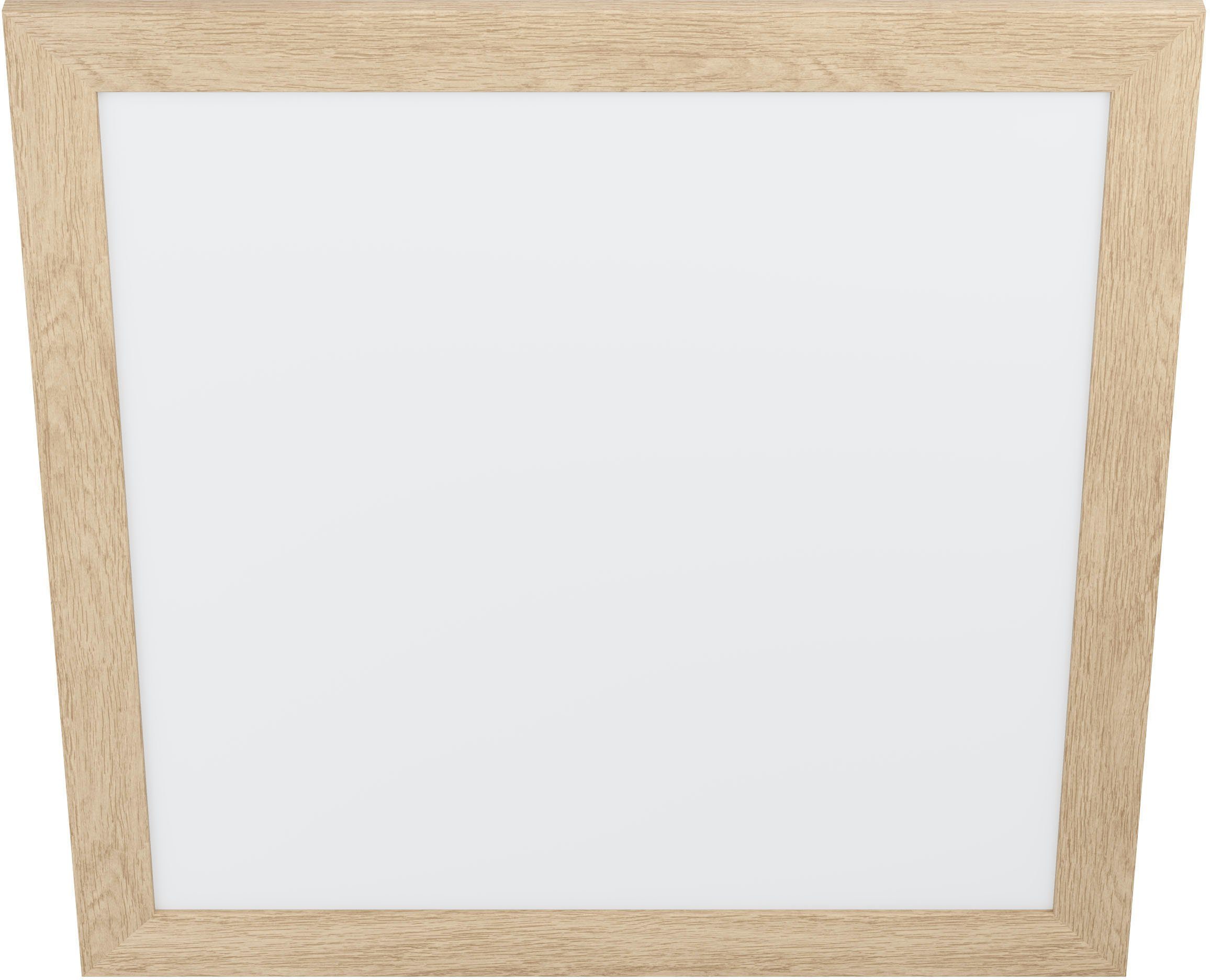 EGLO Deckenleuchte PIGLIONASSO, LED fest integriert, Neutralweiß, Deckenleuchte Holz, Kunststoff - 32W - Neutralweiß