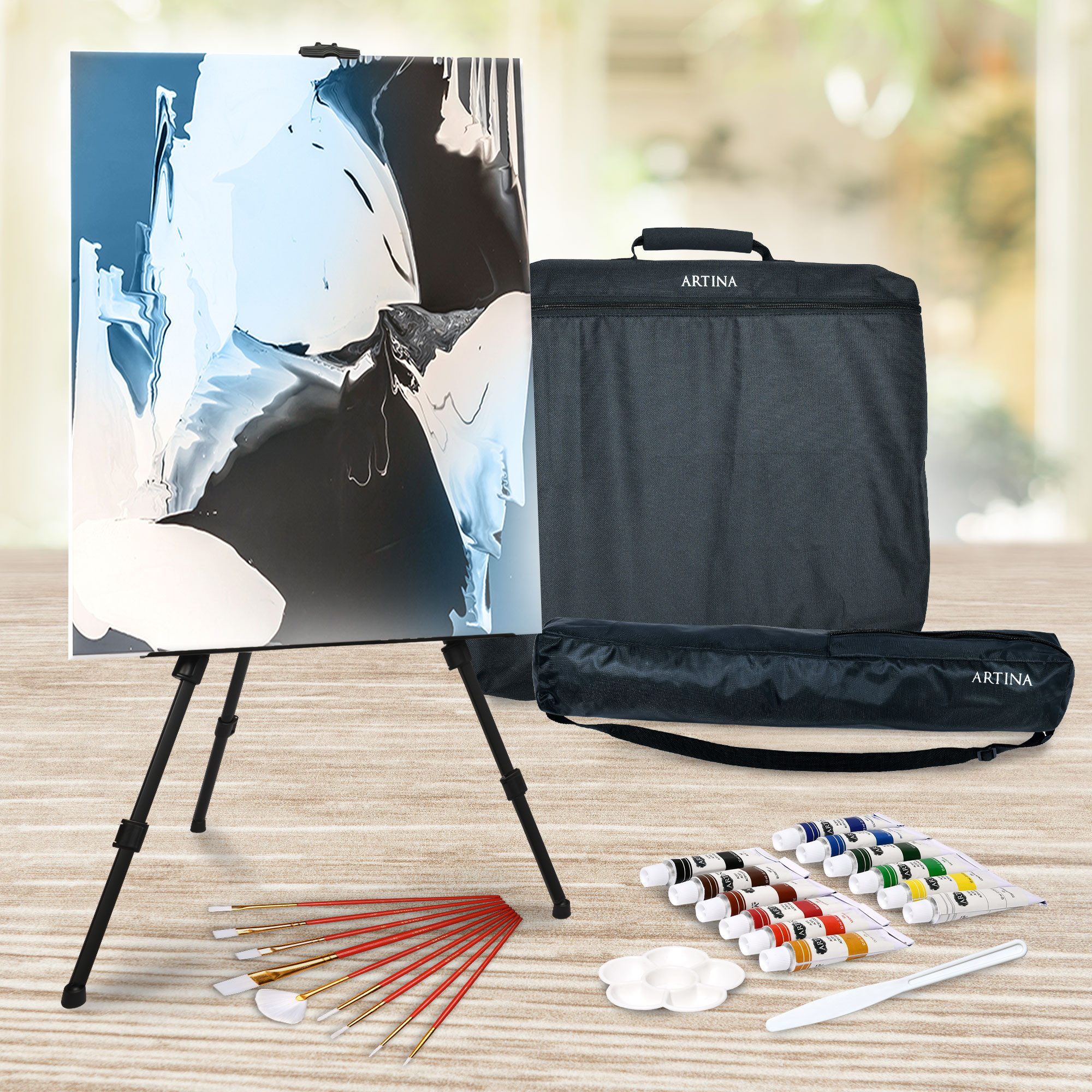 Artina Bastelfarbe, Artina Michelangelo Malset 59x49x6cm Diverse Farben