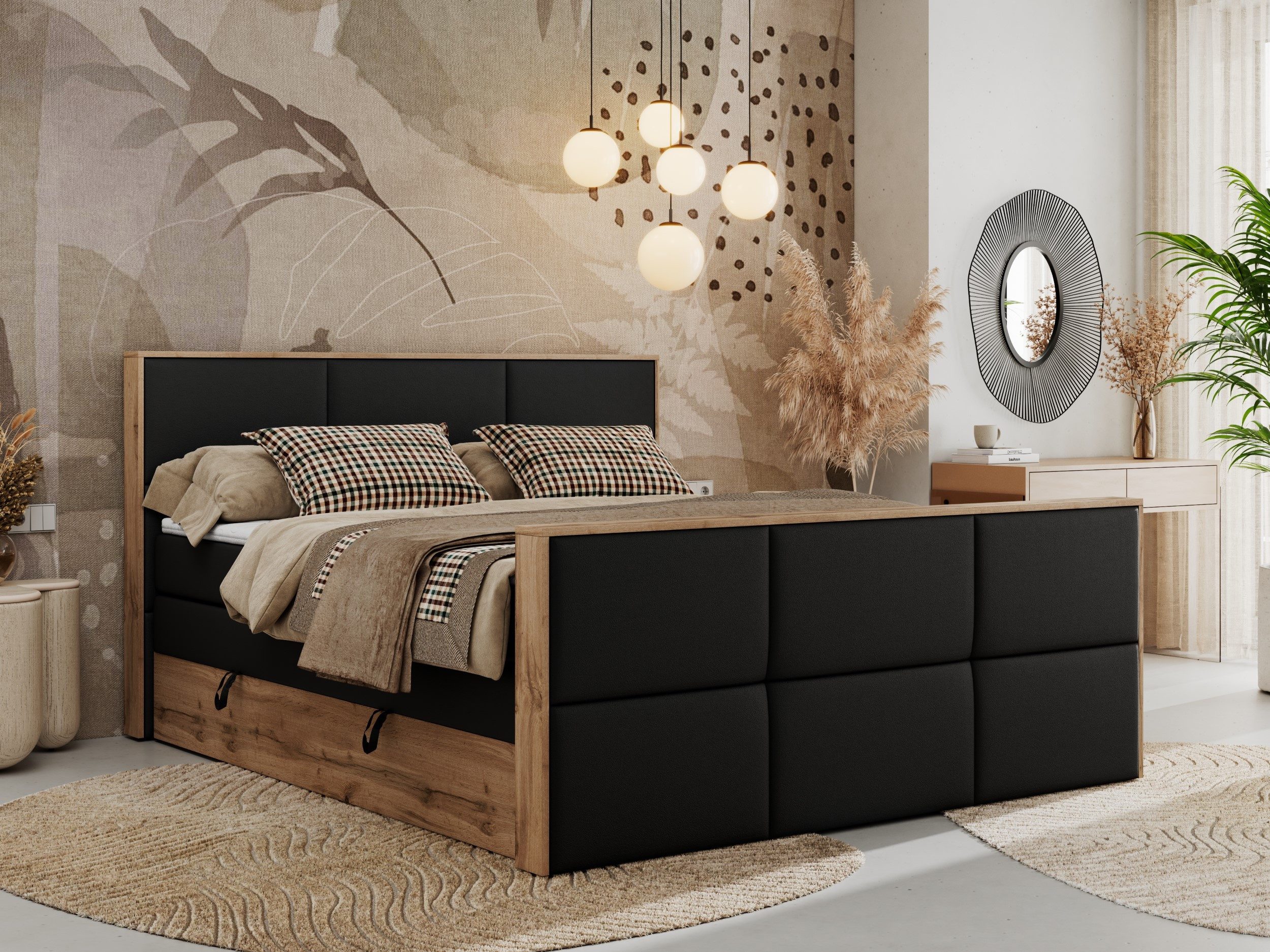 MKS MÖBEL Boxspringbett ALBERO 2 KING günstig online kaufen