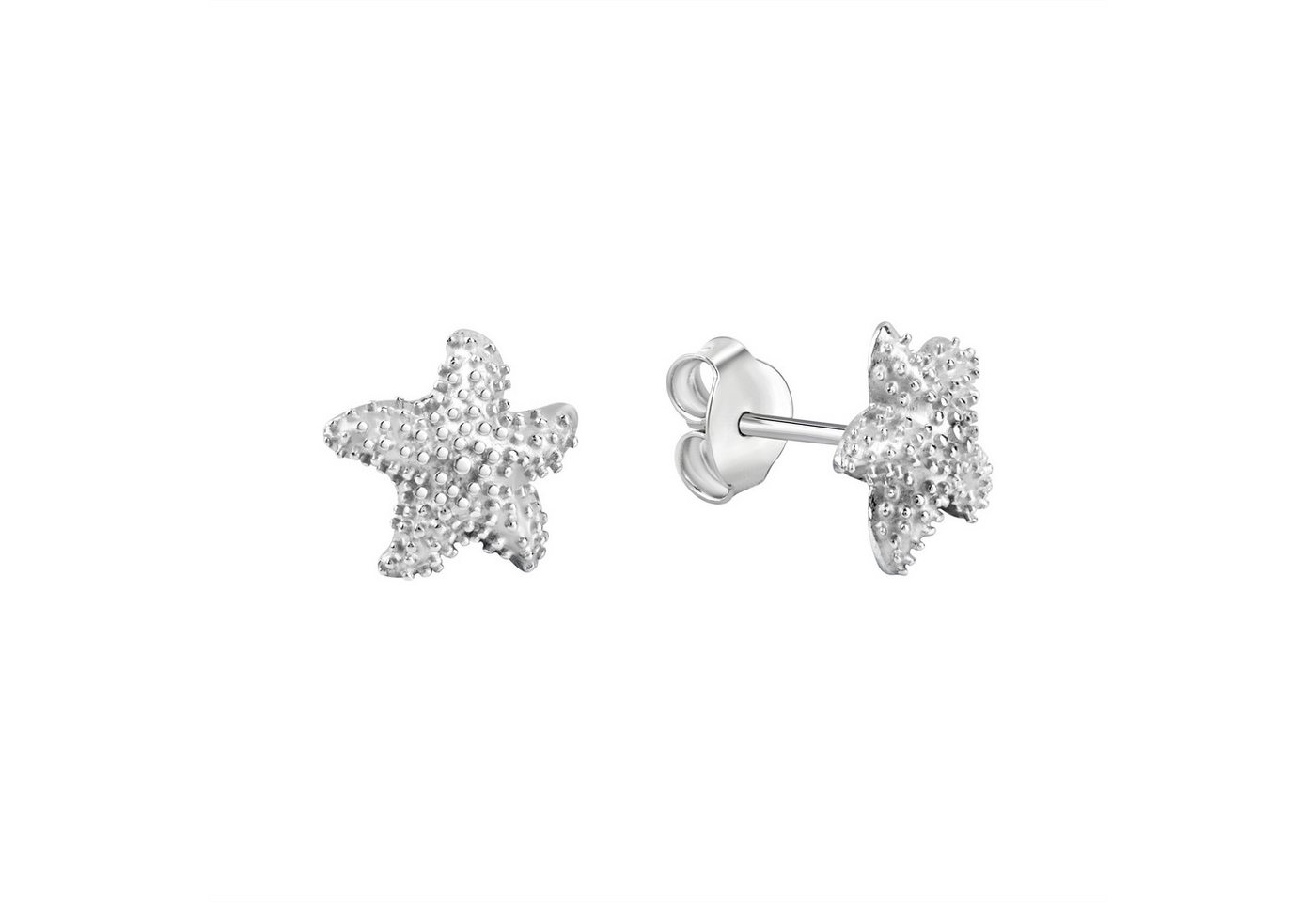 Vivance Paar Ohrstecker 925/- Sterling Silber rhodiniert Seestern