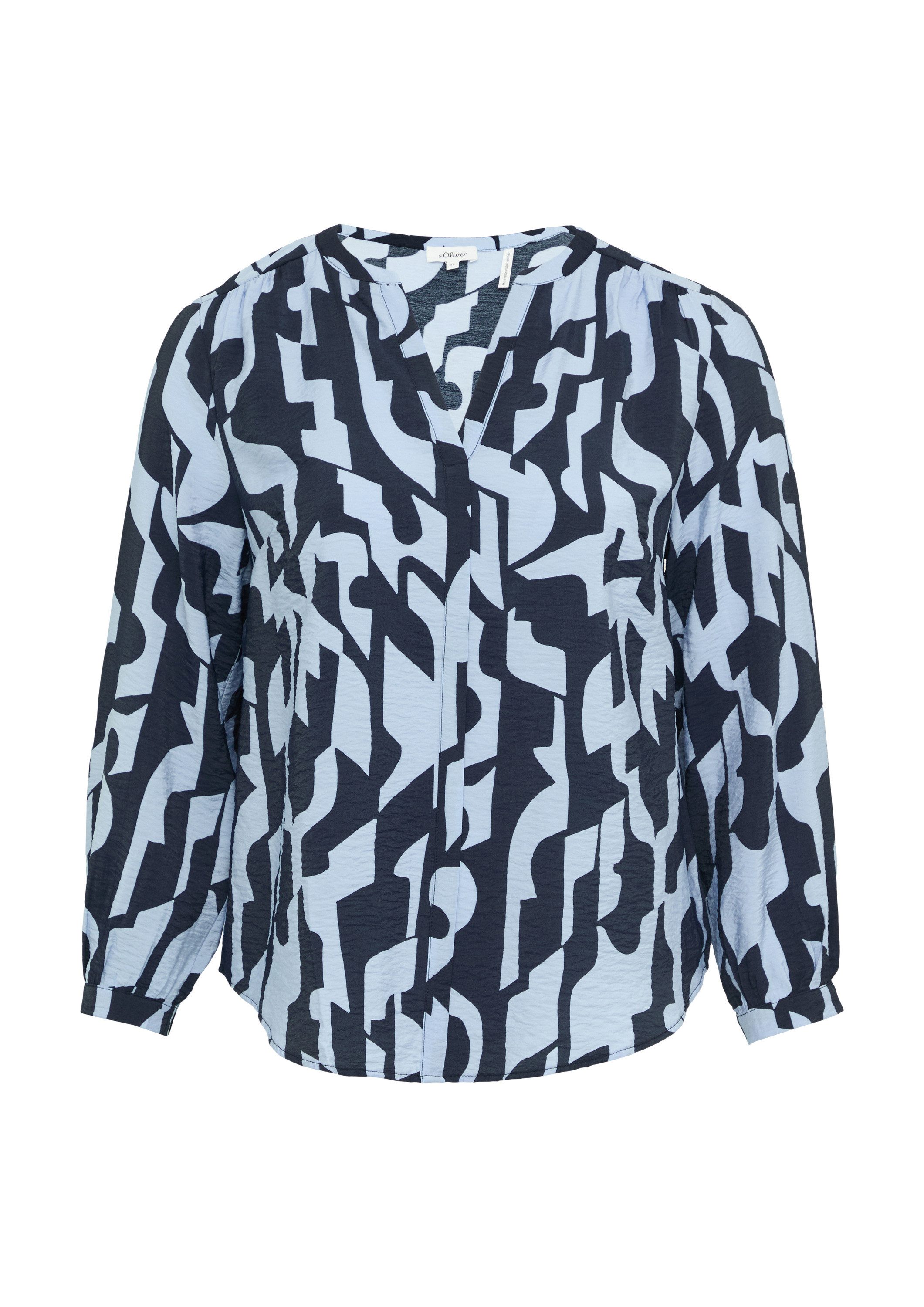 s.Oliver Langarmbluse Bluse Strukturierte Bluse aus günstig online kaufen