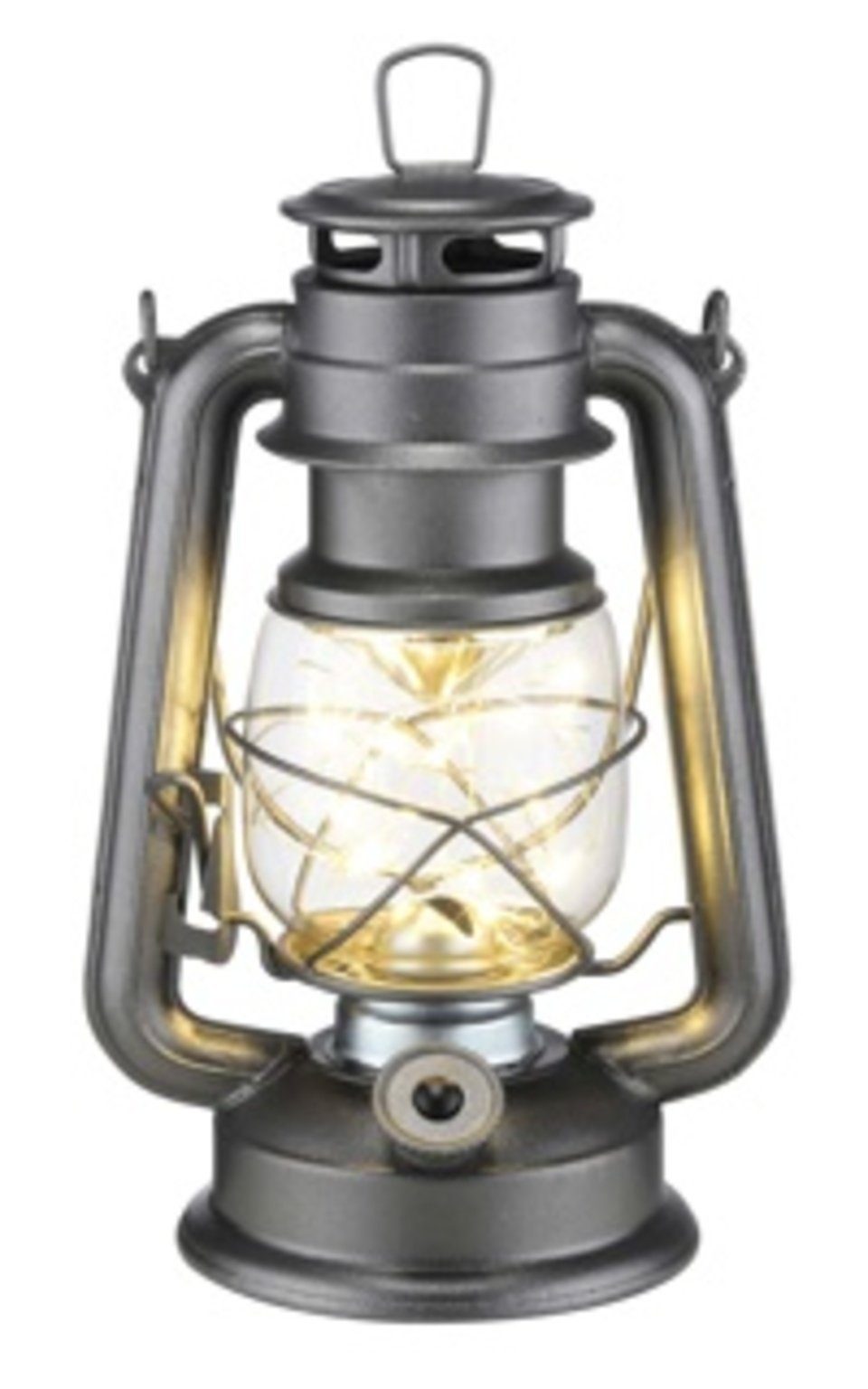 LED Laterne Metall Laterne mit LED Lichterkette batteriebetrieben