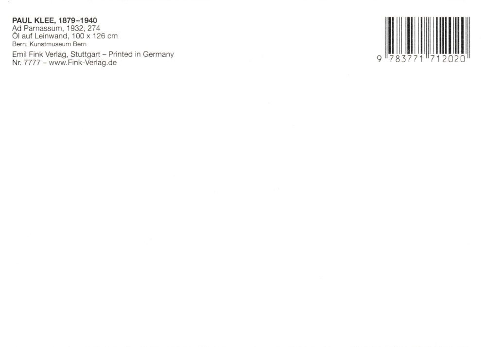 Postkarte Kunstkarte Paul Parnssum" Klee "Ad