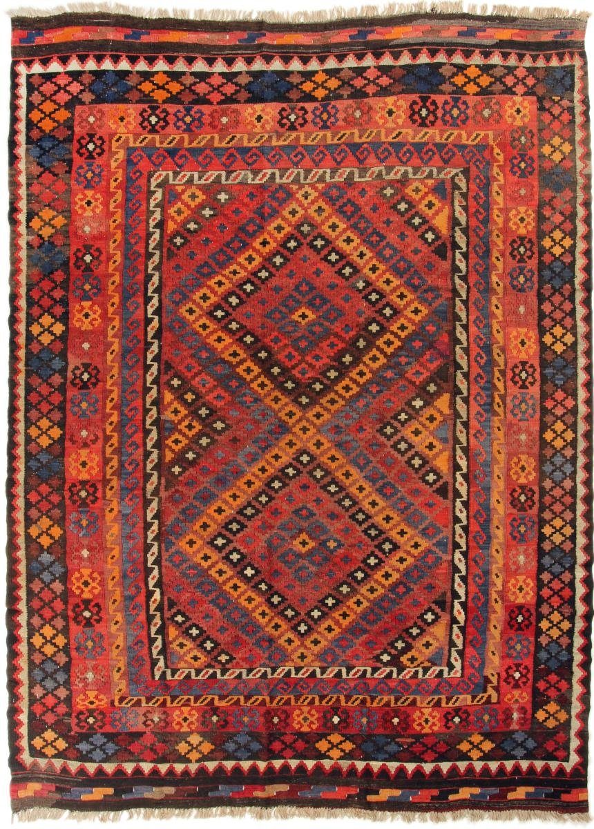 Orientteppich Kelim Afghan Antik 200x262 Handgewebter Orientteppich, Nain Trading, rechteckig, Höhe: 3 mm