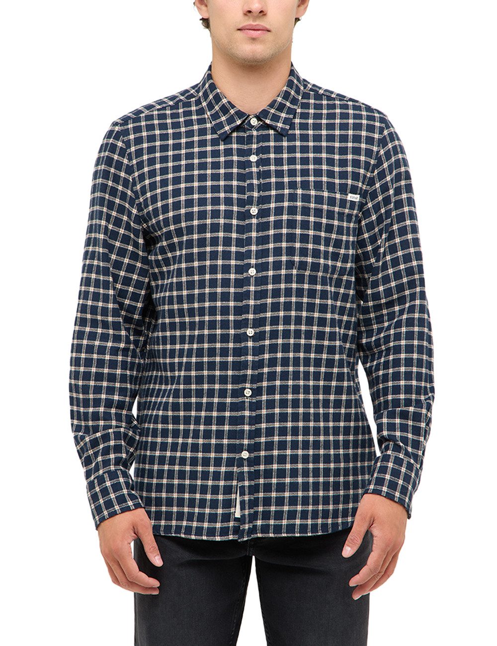 MUSTANG Langarmhemd Herren Style Eastbridge