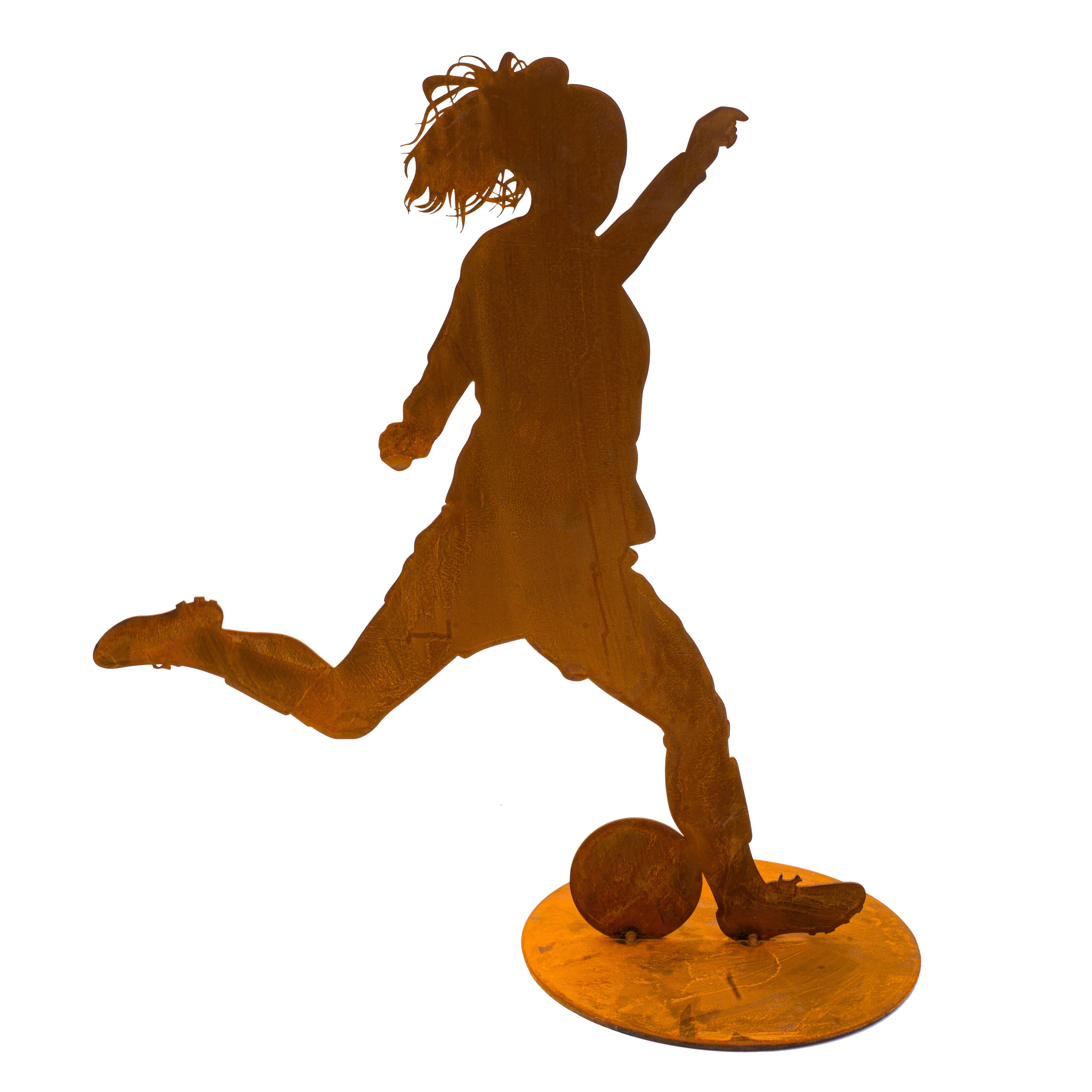Rostikal Gartenfigur Fußball Dekofigur 40 cm günstig online kaufen