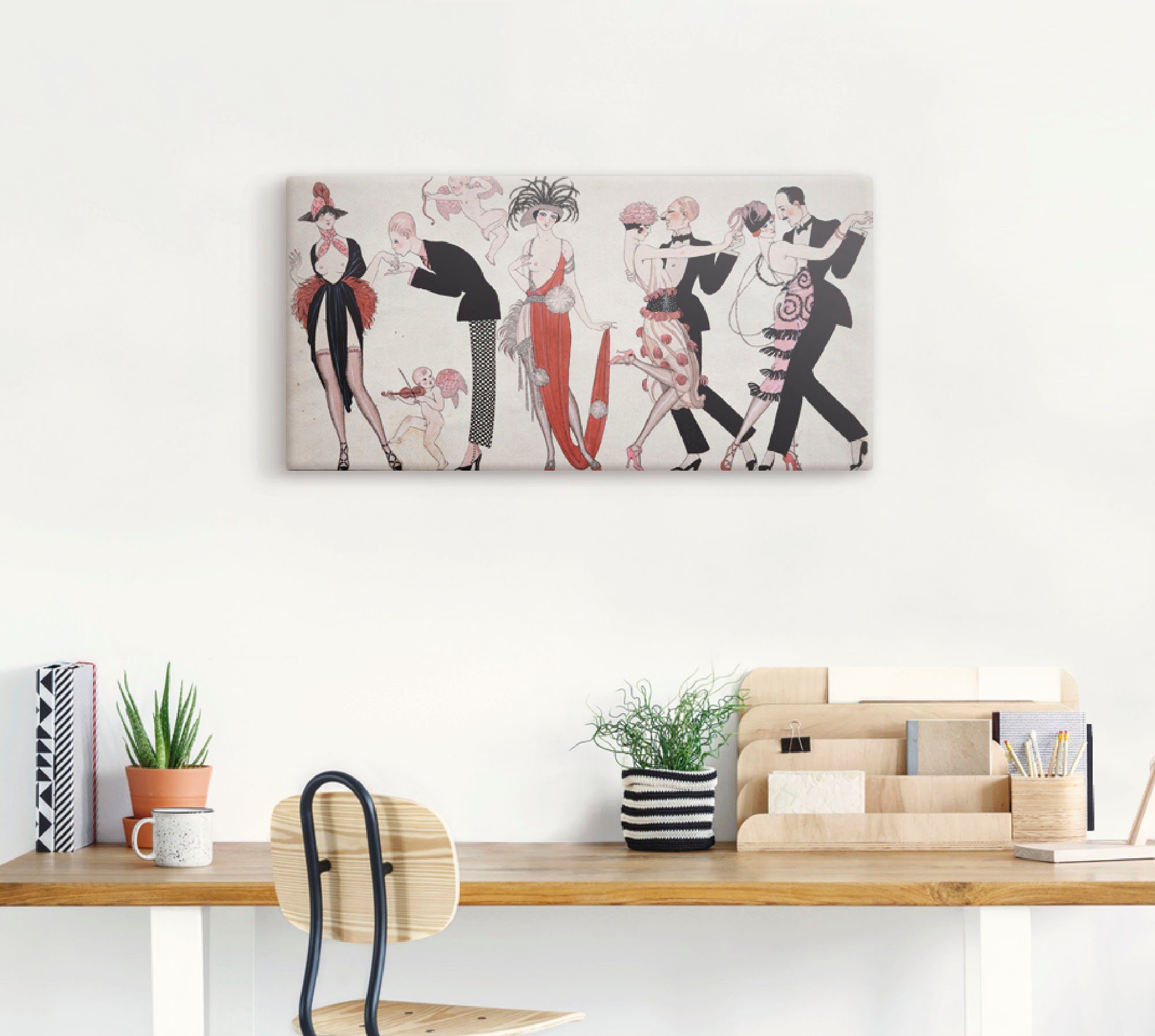 Artland Leinwandbild Tango., Sport (1 St), auf Holzrahmen gespannt