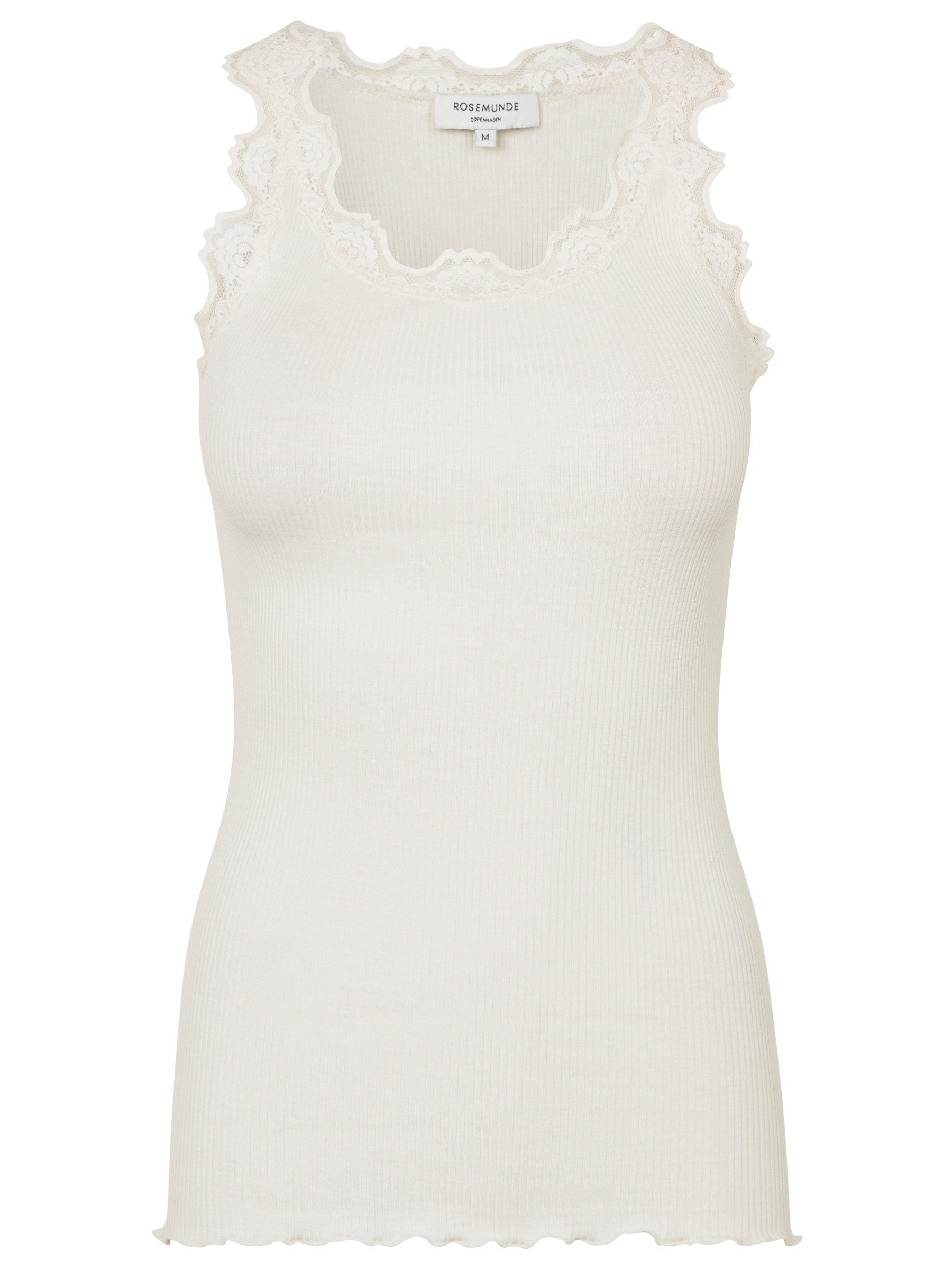 rosemunde Spitzentop Babette Silk Top Vintage-Spitzenbesatz, mit Rundhalsau günstig online kaufen