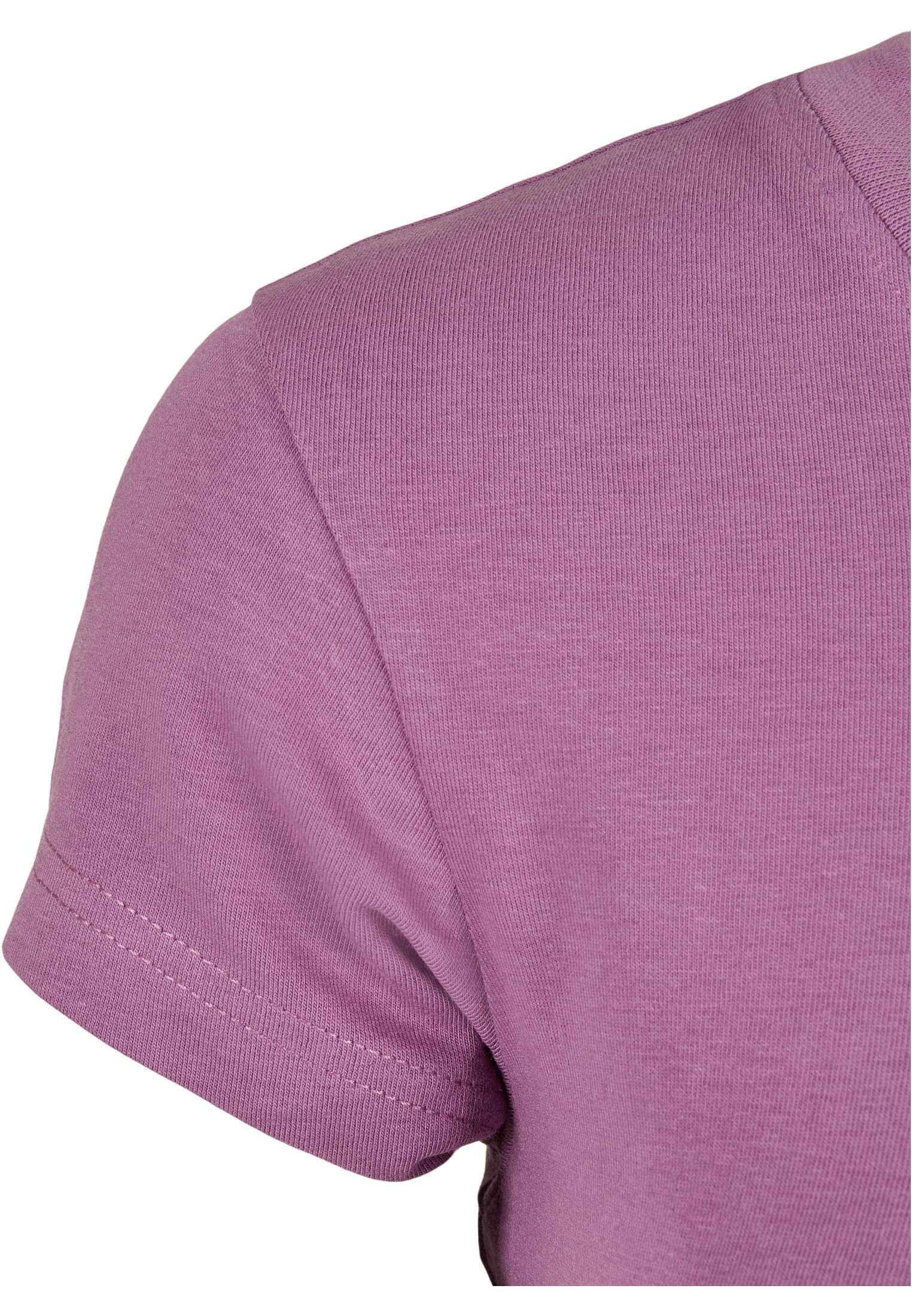 URBAN CLASSICS Cropped (1-tlg) Damen Tee Ladies duskviolet T-Shirt Jersey Stretch