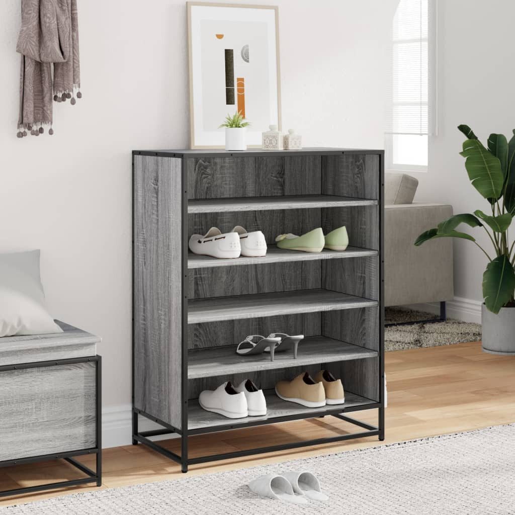 vidaXL Schuhregal Schuhschrank Grau Sonoma 75x38x97,5 günstig online kaufen