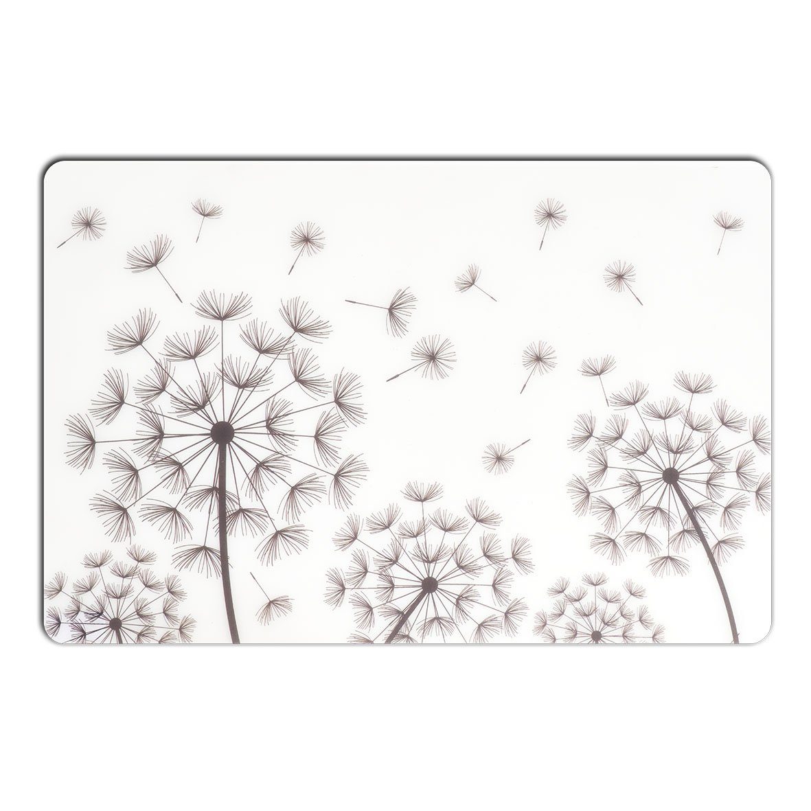 Platzset, Pusteblume, Zeller Present, 30 transparent/schwarz, 45 cm Stück) x (1 (1-St), Kunststoff