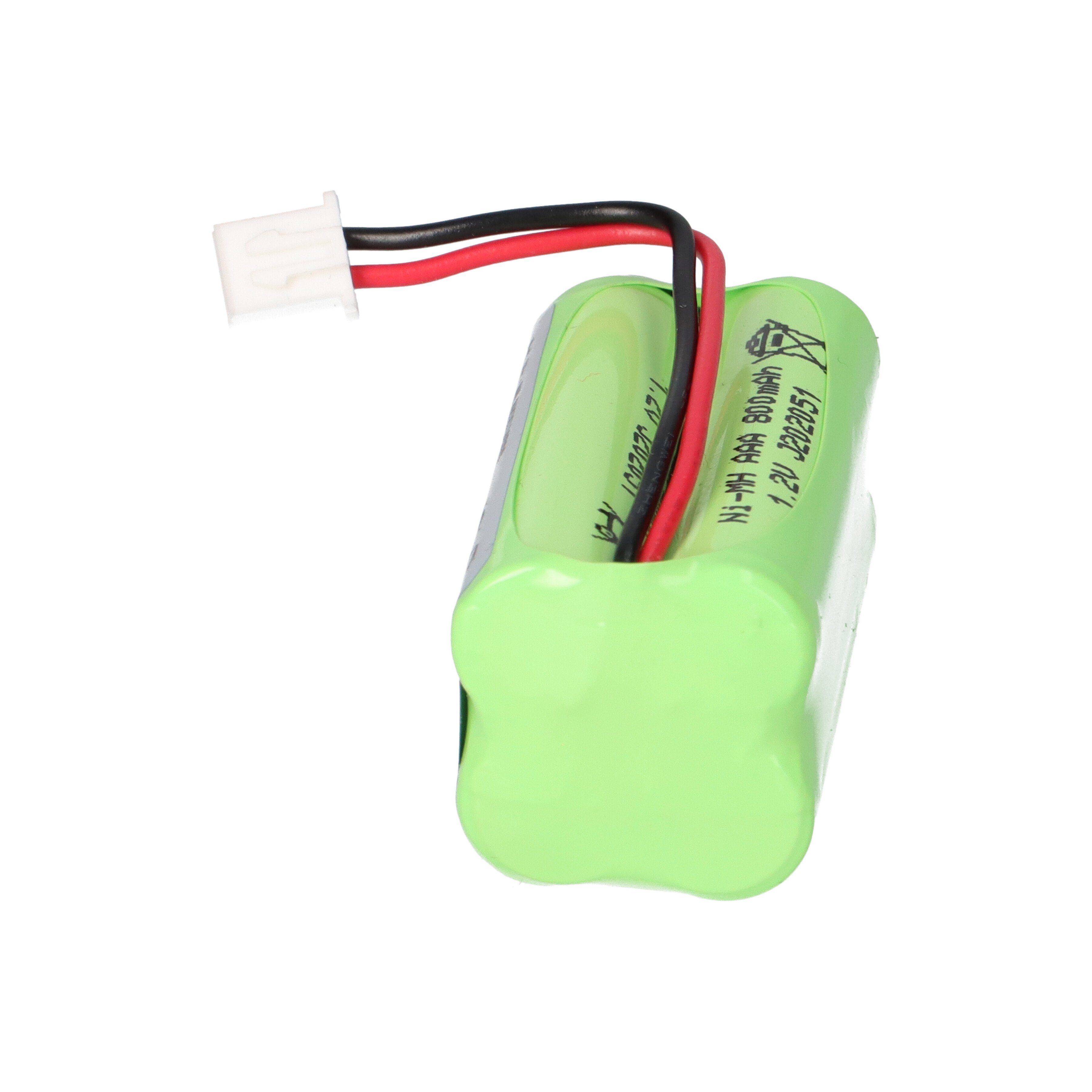 Akku Akkupack und AAA Battery 4,8V F2x2 Stecker Ni-MH Technlology GmbH Notleuchten Kabel WSB 800mAh