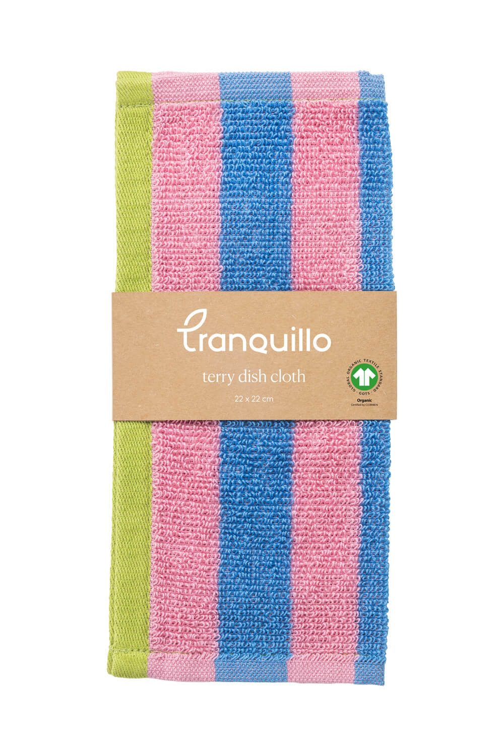Tranquillo Spültuch aus Bio-Baumwolle ZESTLINE 22x22 cm saugfähig, langlebiges Material, Weiches Frottee-Abwaschtuch, ideal für den täglichen Einsatz – Bild 4 von 5