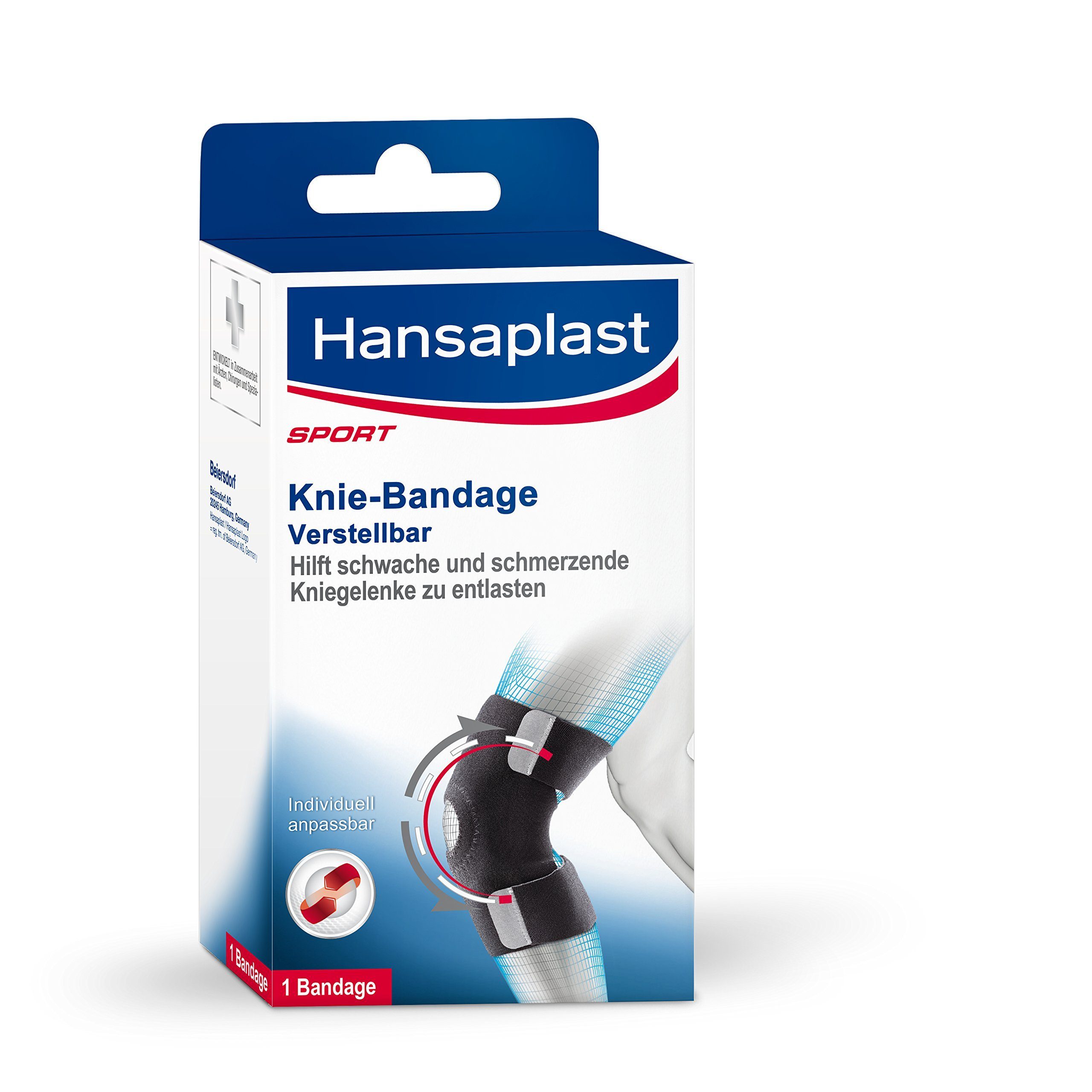 Beiersdorf AG Wundpflaster Hansaplast Knie-Bandage verstellbar