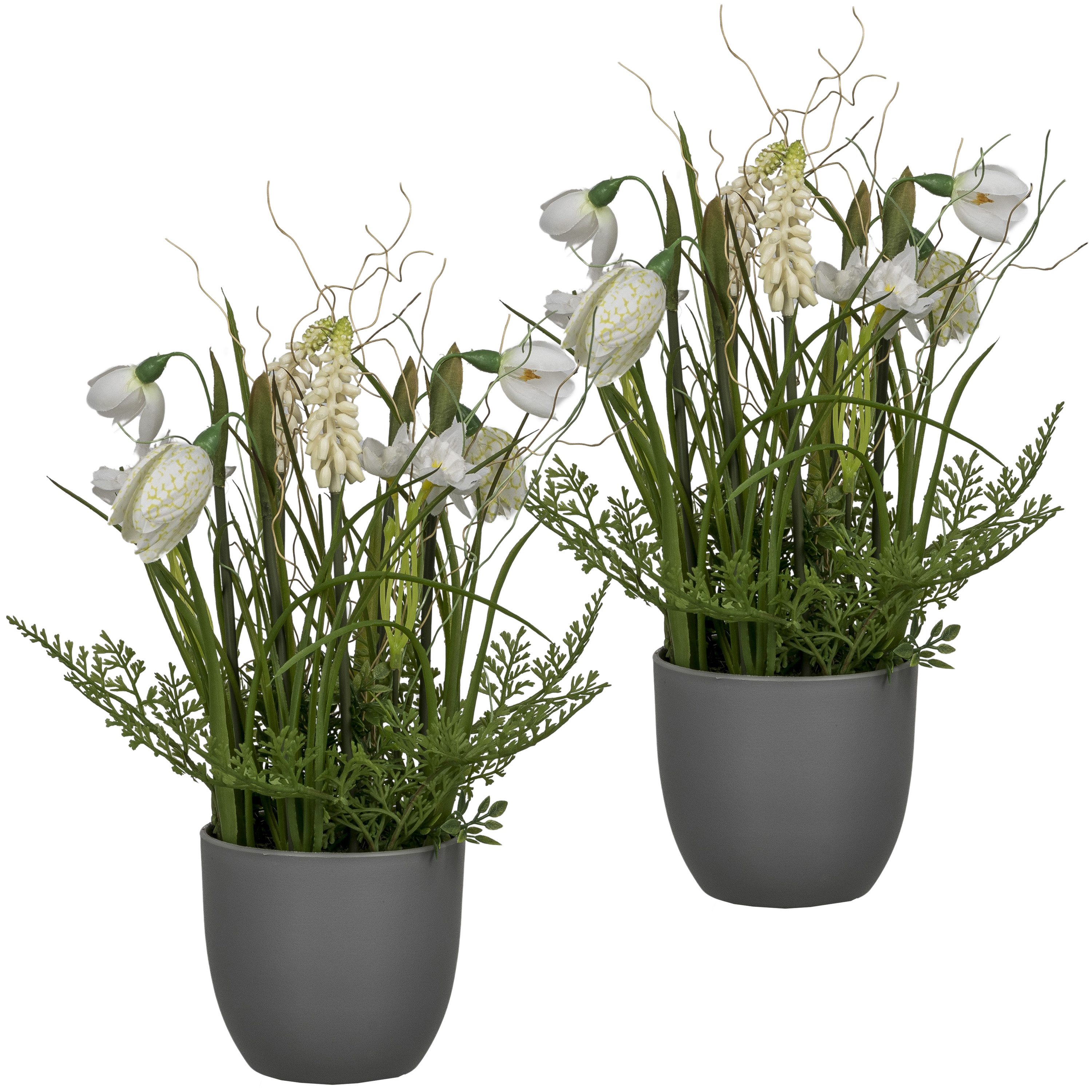 Kunstblume Arrangement mit Frühlingsblumen, Creativ green, Höhe 20 cm, mit traumhaft schönen Blüten