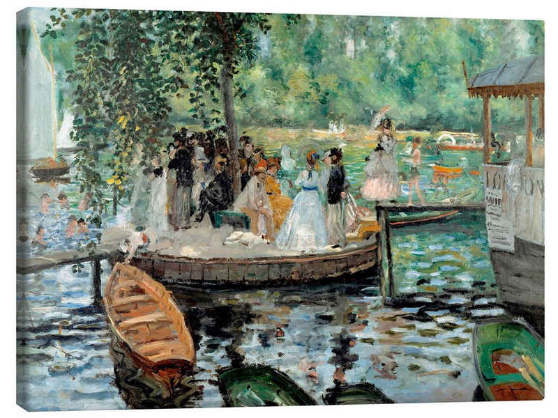 Posterlounge Leinwandbild Pierre-Auguste Renoir, La Grenouillere, Malerei