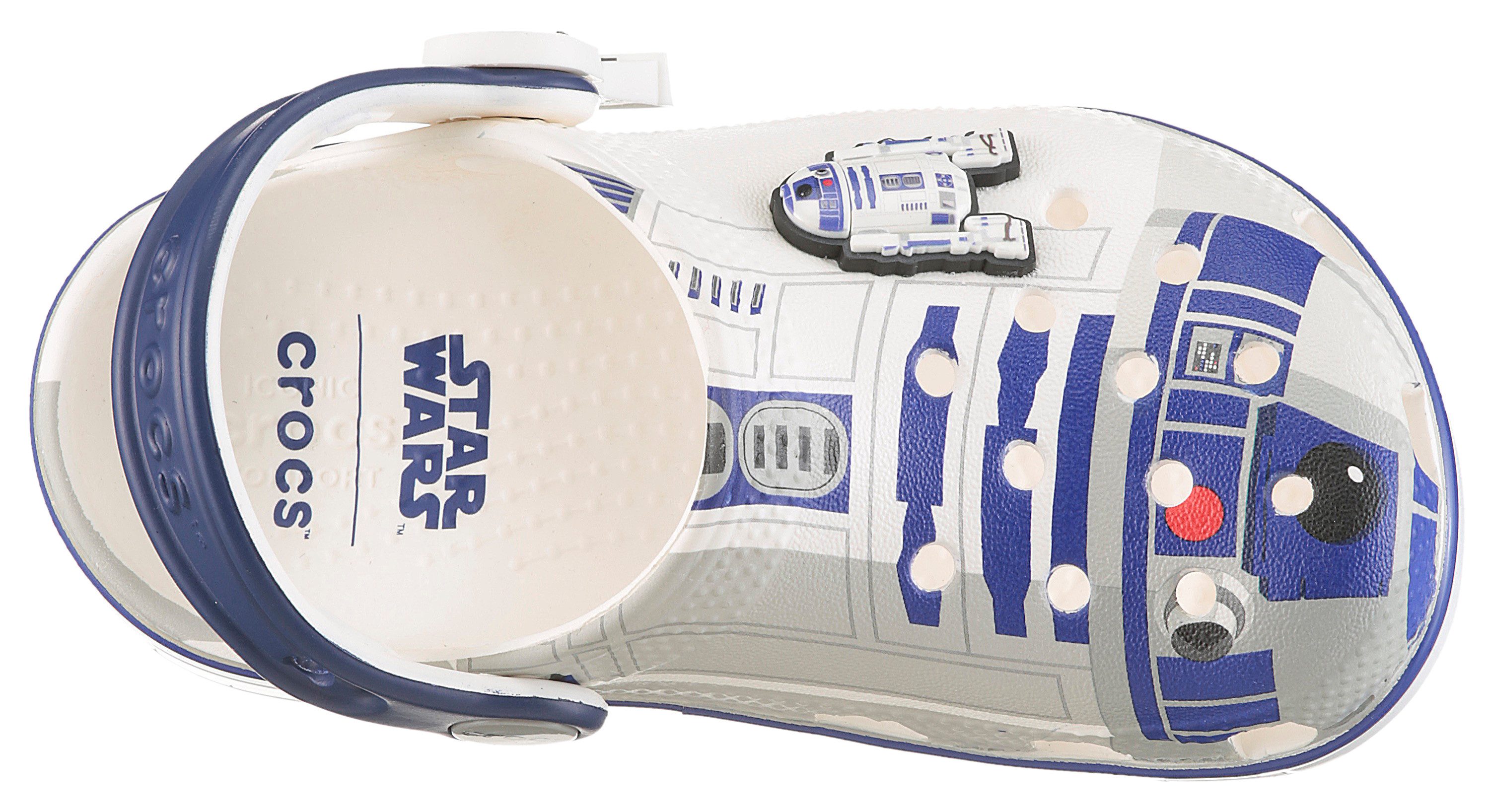 Crocs STAR WARS™ R2-D2 Toddler Classic Clog Clog Fan Geschenk, Hausschuh mit coolem Motiv