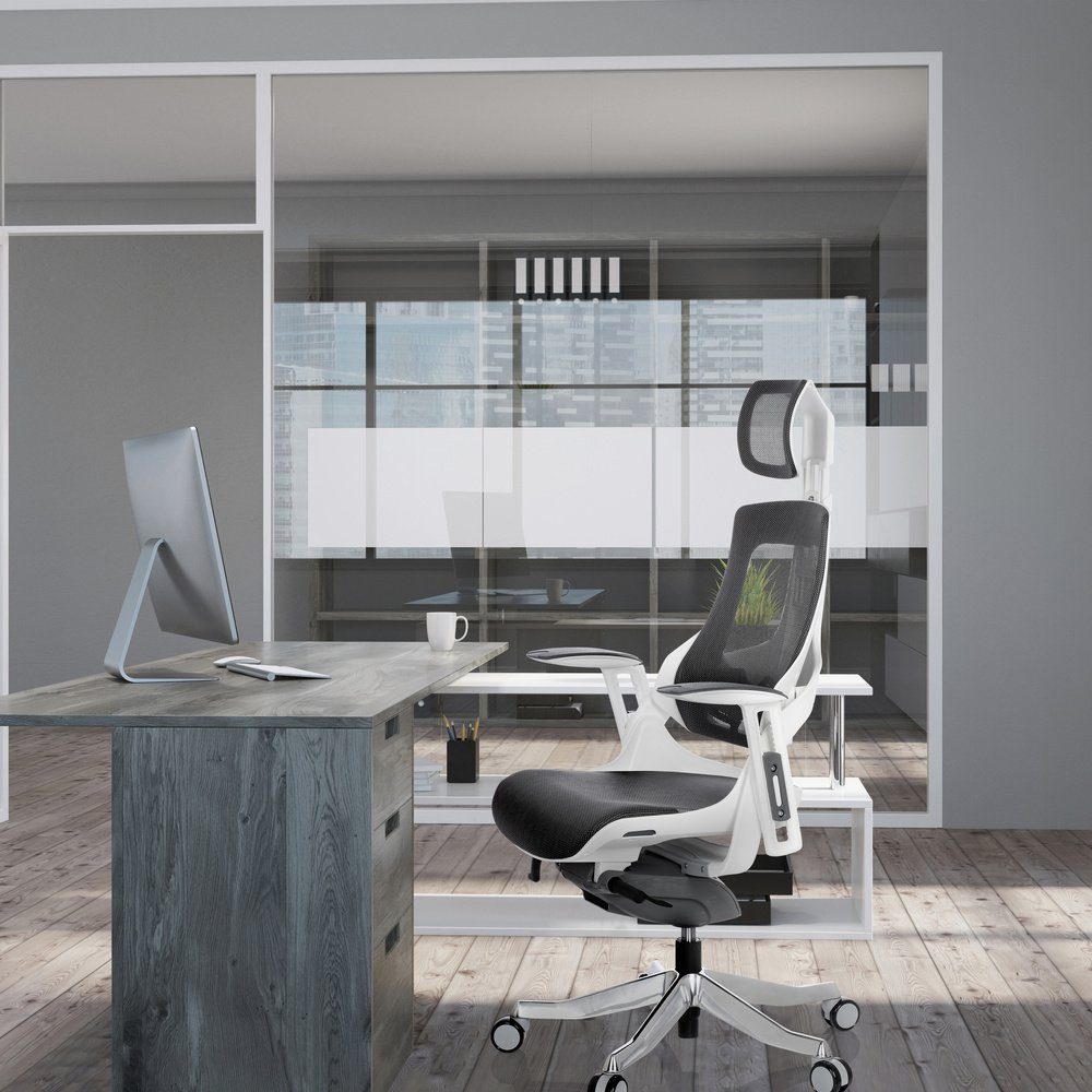 (1 Drehstuhl OFFICE Profi hjh St), Netzstoff ergonomisch Schreibtischstuhl Bürostuhl SPEKTRE