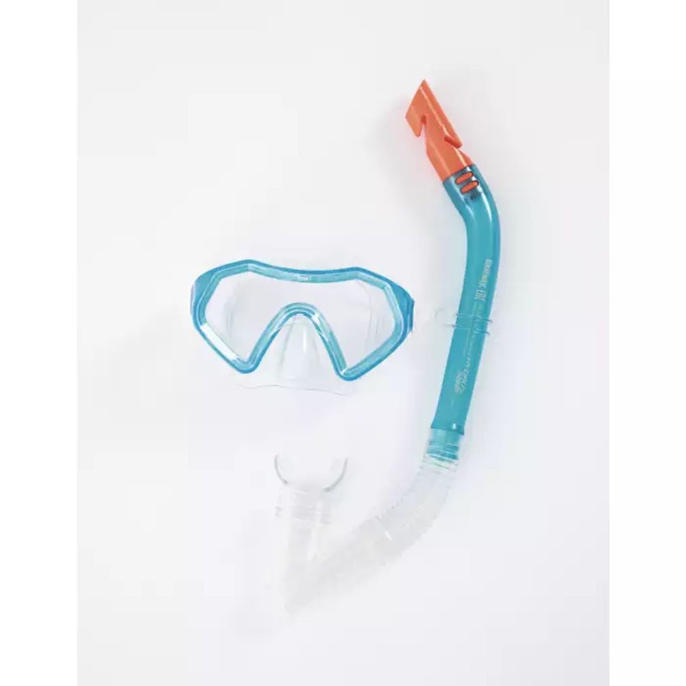 Bestway Schnorchel Bestway HYDRO-SWIM Schnorchel Set für Kinder 7+ Jahre Taucherbrille (Packung, 2 Teile Kindertaucherbrille + Schnorchel), Schnorchel Set für Kinder mit Schwimmbrille
