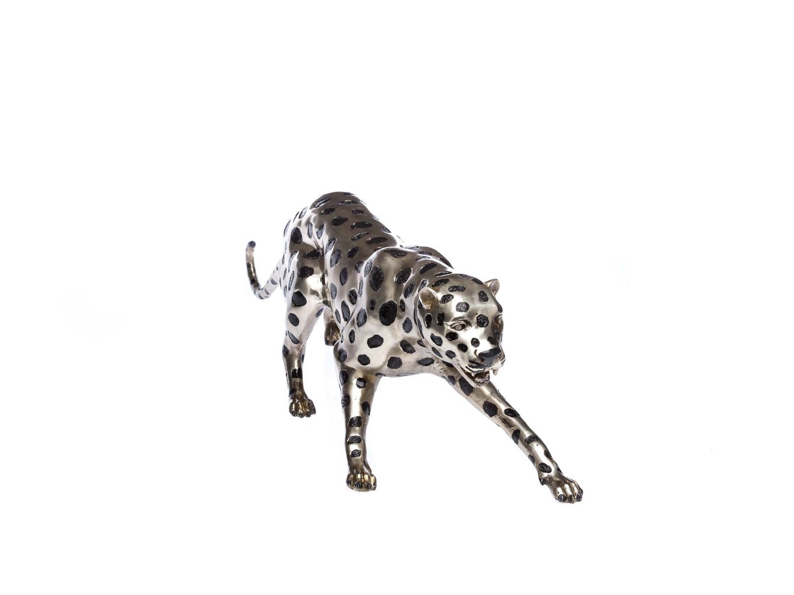 Aubaho Skulptur Bronze Figur sculptur Gepard 61cm Panther Skulptur Bronzeskulptur Puma