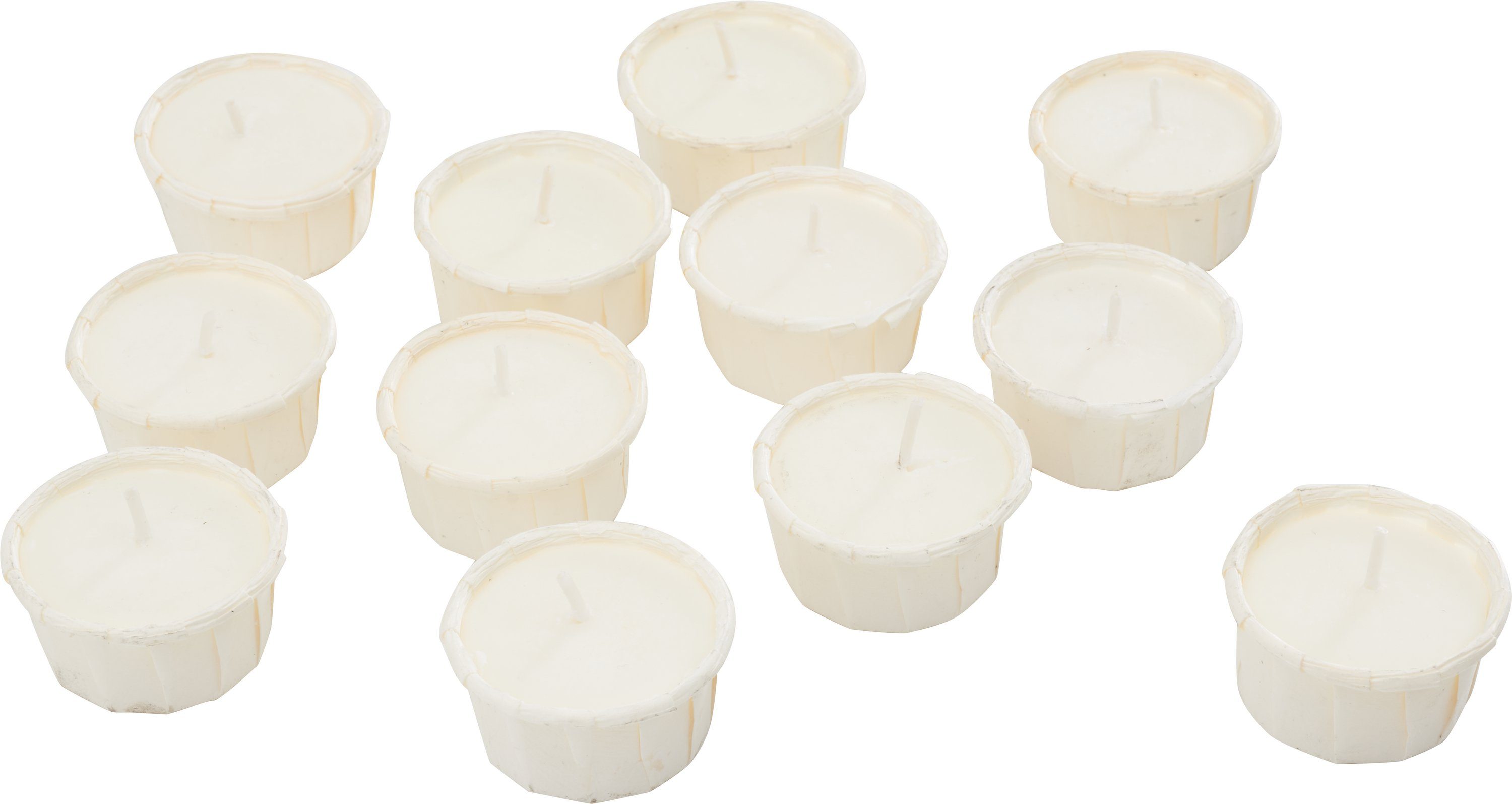 Wenzel Stumpenkerze Papier-Teelichter LIGHT.ONE, 12 Stück