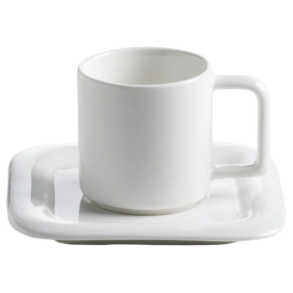 Maxwell & Williams Espressotasse Sphere Square mit Untertasse, Porzellan