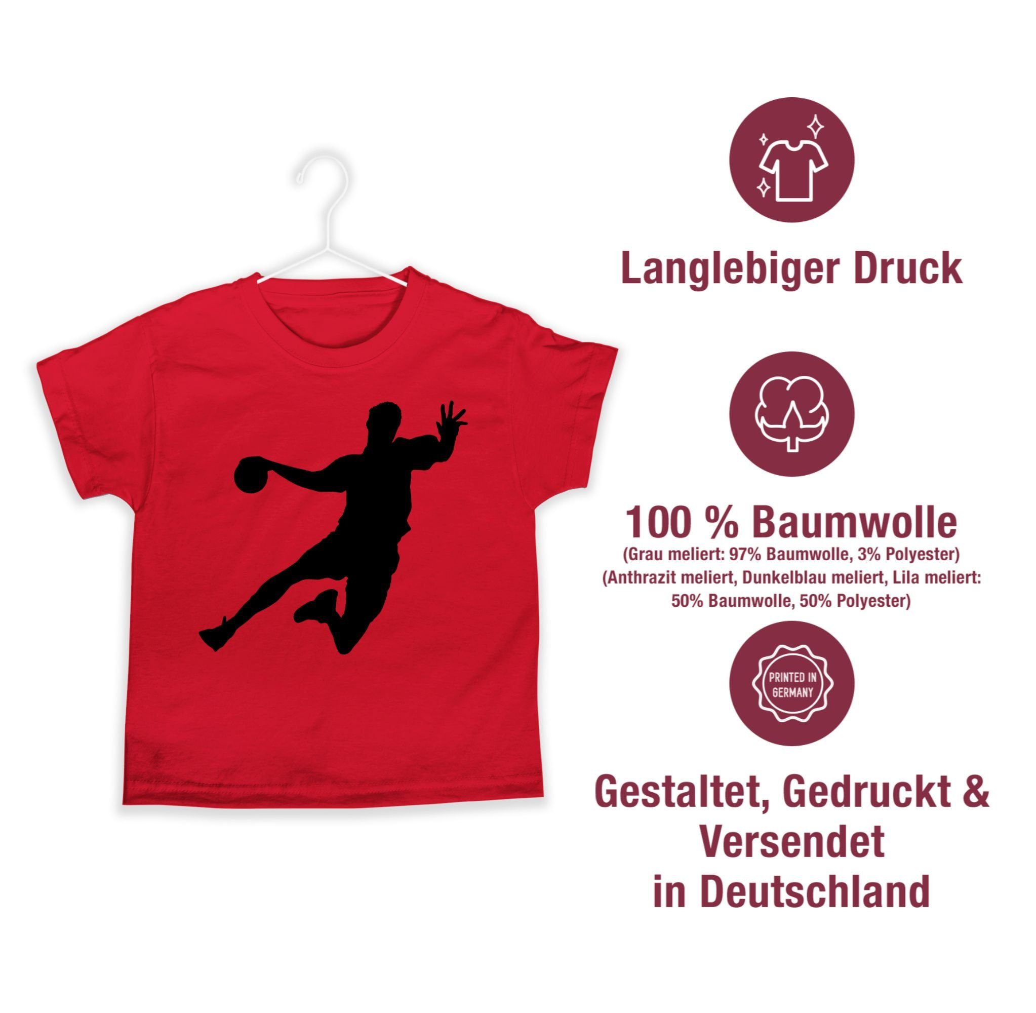 Shirtracer T-Shirt Handballer I Geschenk Handballer I Handball Geschenke (1-tlg) Kinder Sport Kleidung