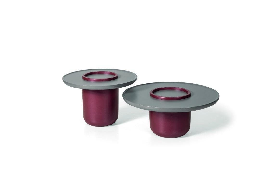 Europa 2x in Couchtisch Couchtisch Made violett 2x (2-St., Luxus JVmoebel Design Möbel Wohnzimmer Tisch Couchtische), Tische 2tlg